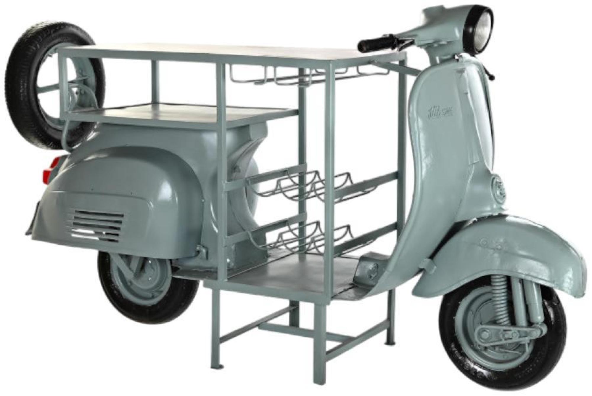 Product photograph of Mint Green Metal Motorcycle Bottle Rack from Choice Furniture Superstore.