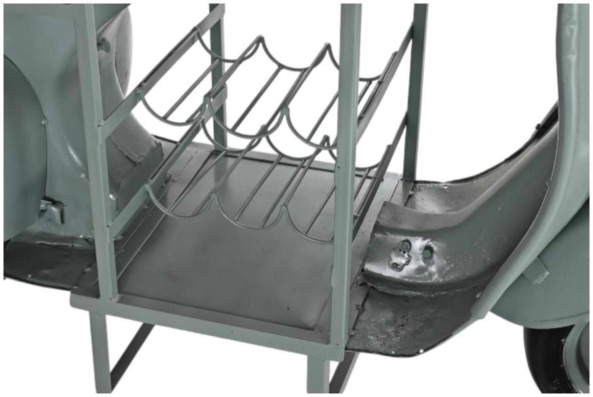 Product photograph of Mint Green Metal Motorcycle Bottle Rack from Choice Furniture Superstore.