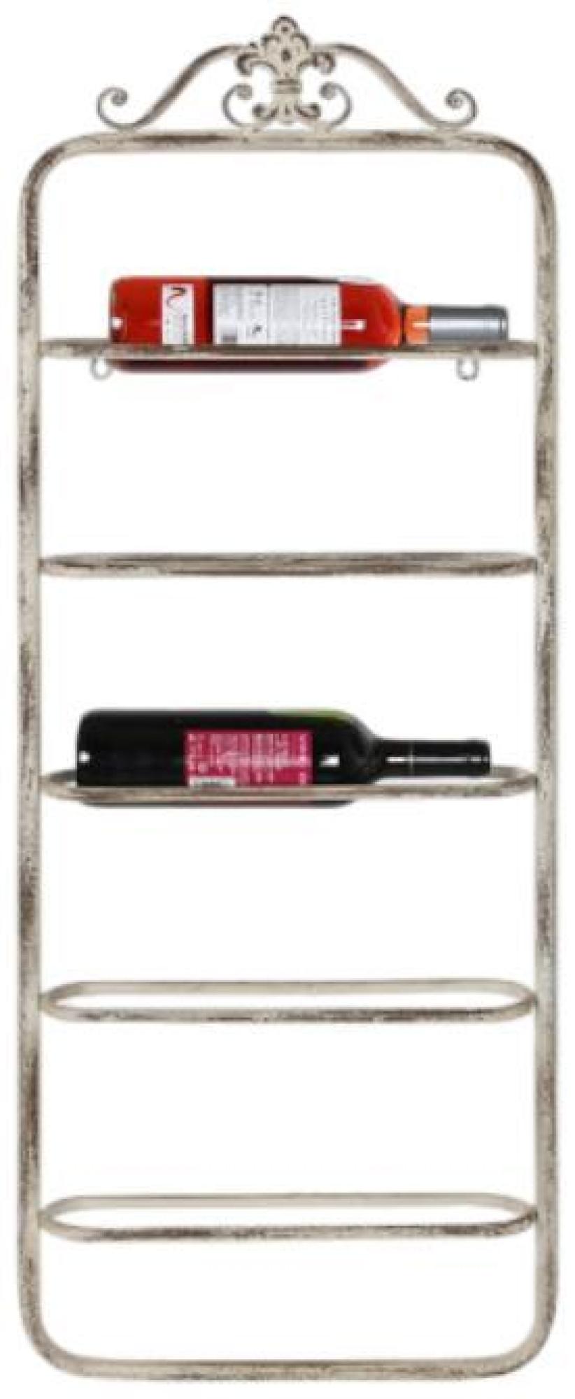 Product photograph of White Metal Bottle Rack from Choice Furniture Superstore.