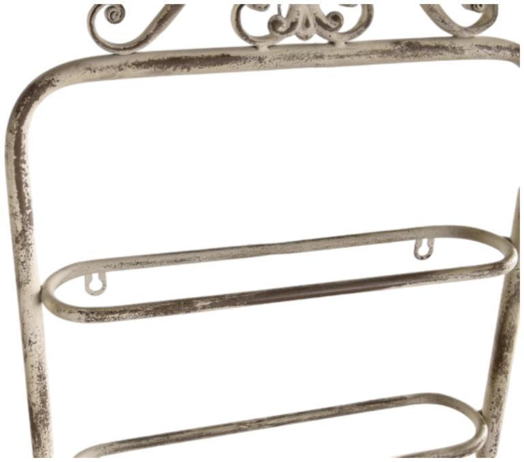 Product photograph of White Metal Bottle Rack from Choice Furniture Superstore.