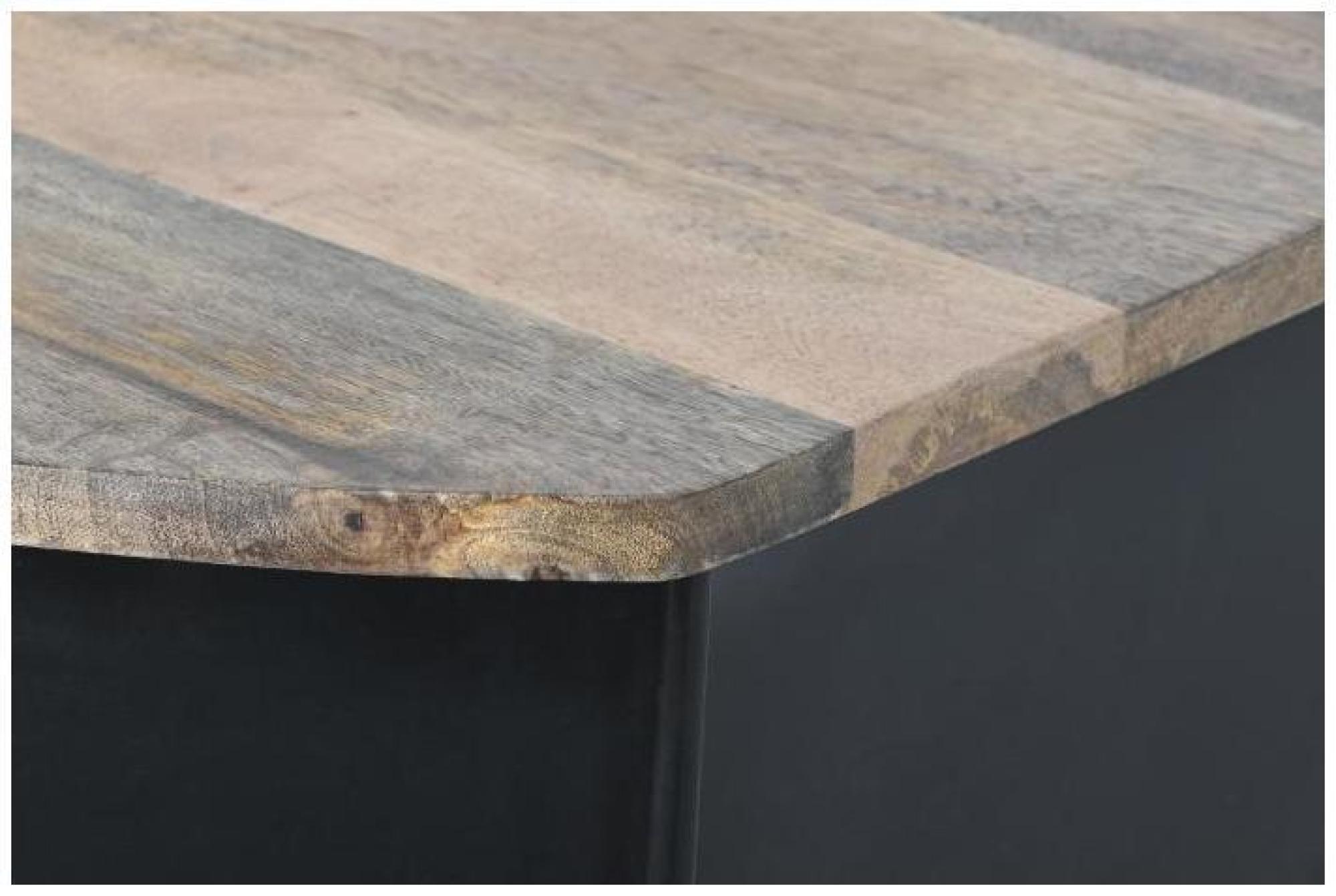 Product photograph of Black Wood Spotlights Bar Counter from Choice Furniture Superstore.