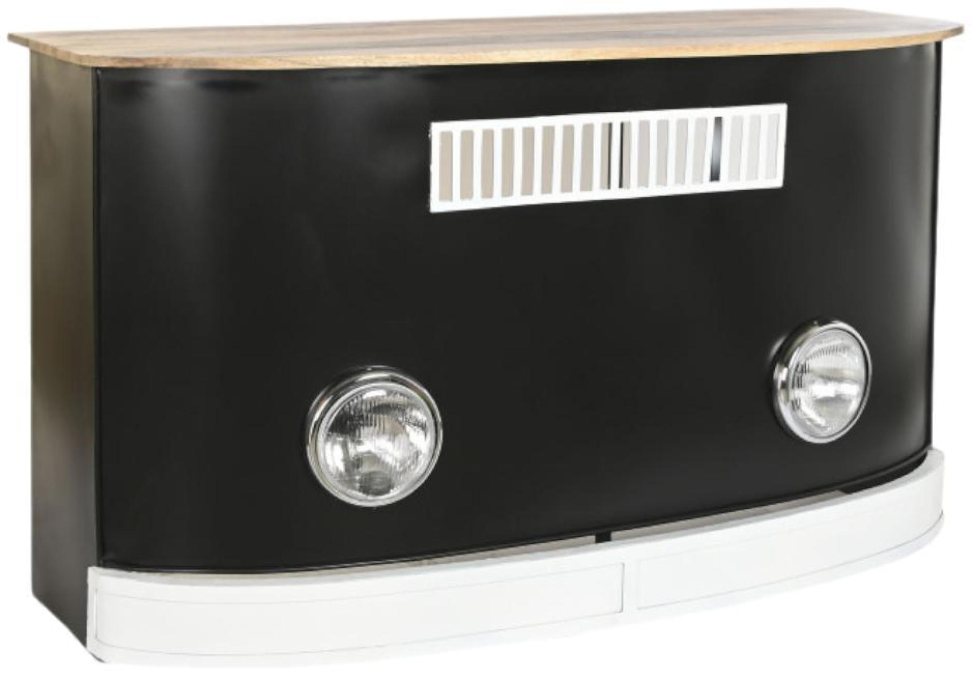 Product photograph of Black Wood Spotlights Bar Counter from Choice Furniture Superstore.
