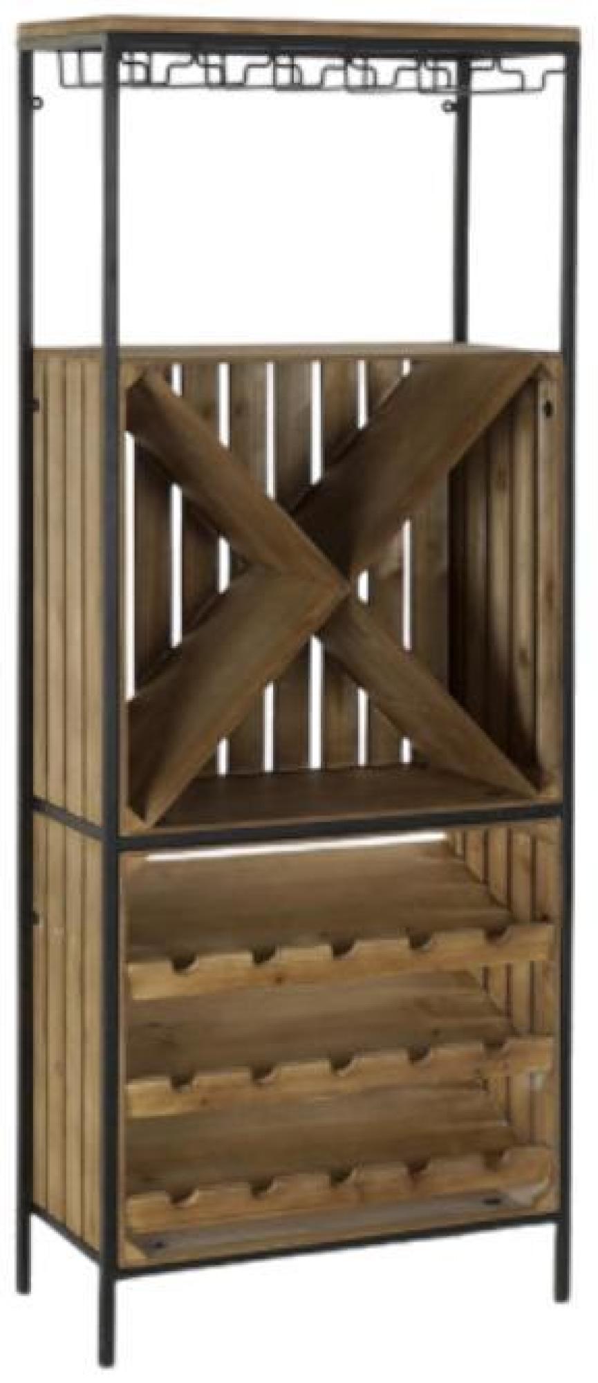 Product photograph of Natural Wooden Tall Bottle Rack from Choice Furniture Superstore.