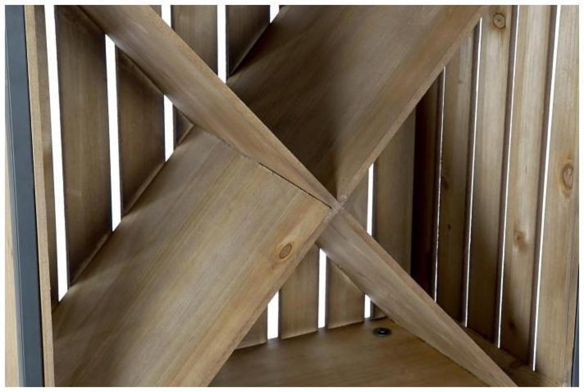 Product photograph of Natural Wooden Tall Bottle Rack from Choice Furniture Superstore.