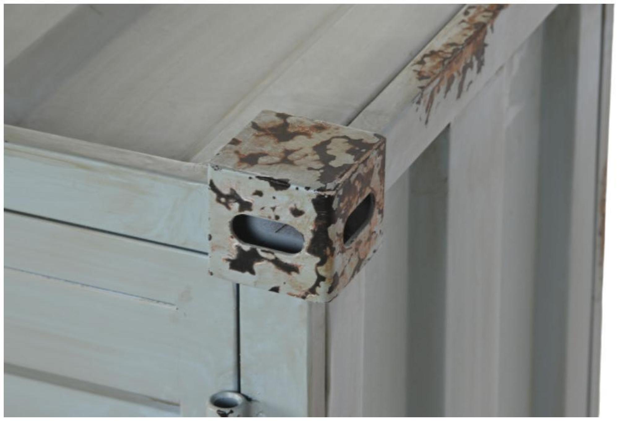 Product photograph of Sky Blue Metal 2 Door Bar Cabinet from Choice Furniture Superstore.