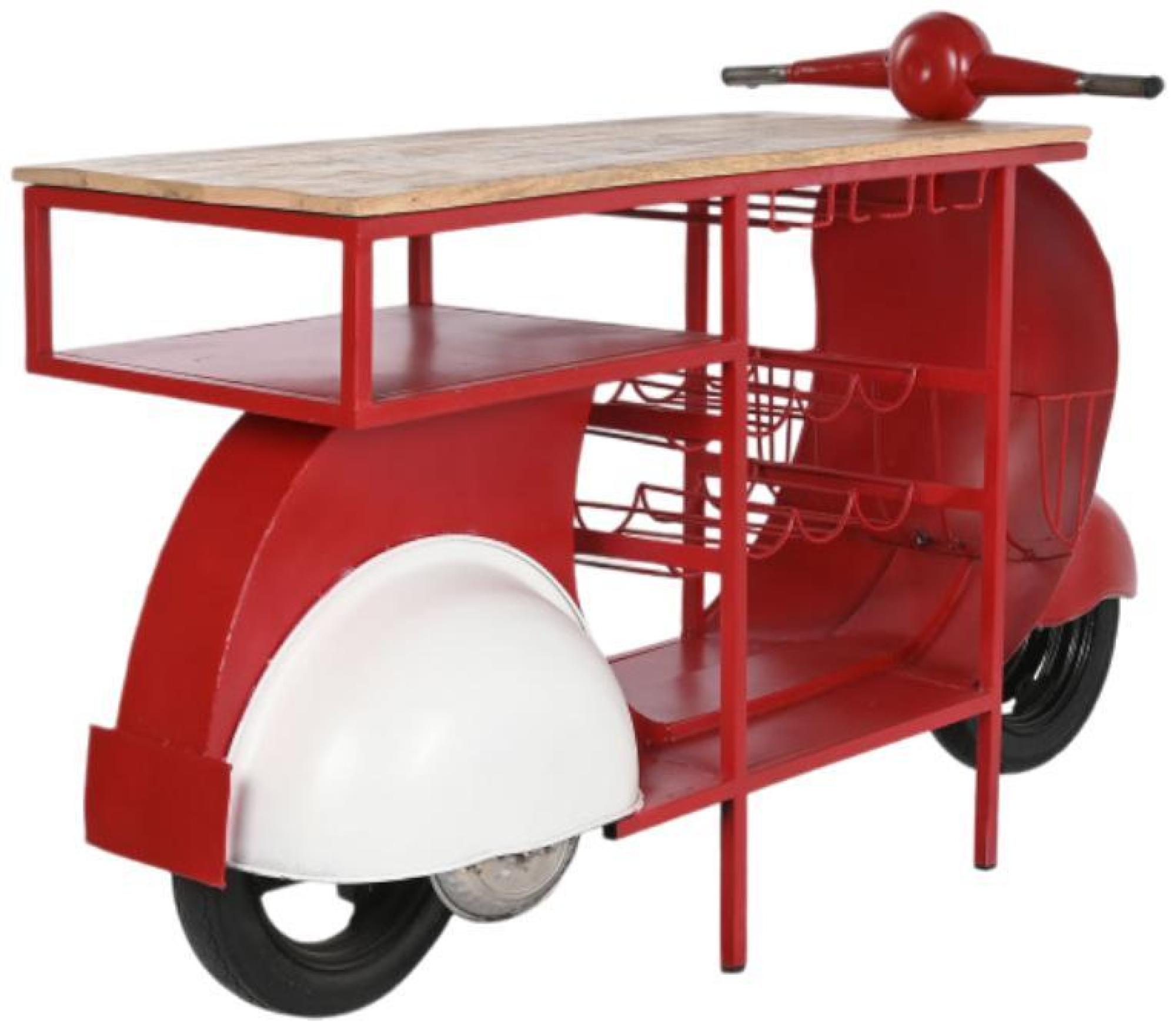 Product photograph of Mint Red Motorcycle Bottle Rack from Choice Furniture Superstore.