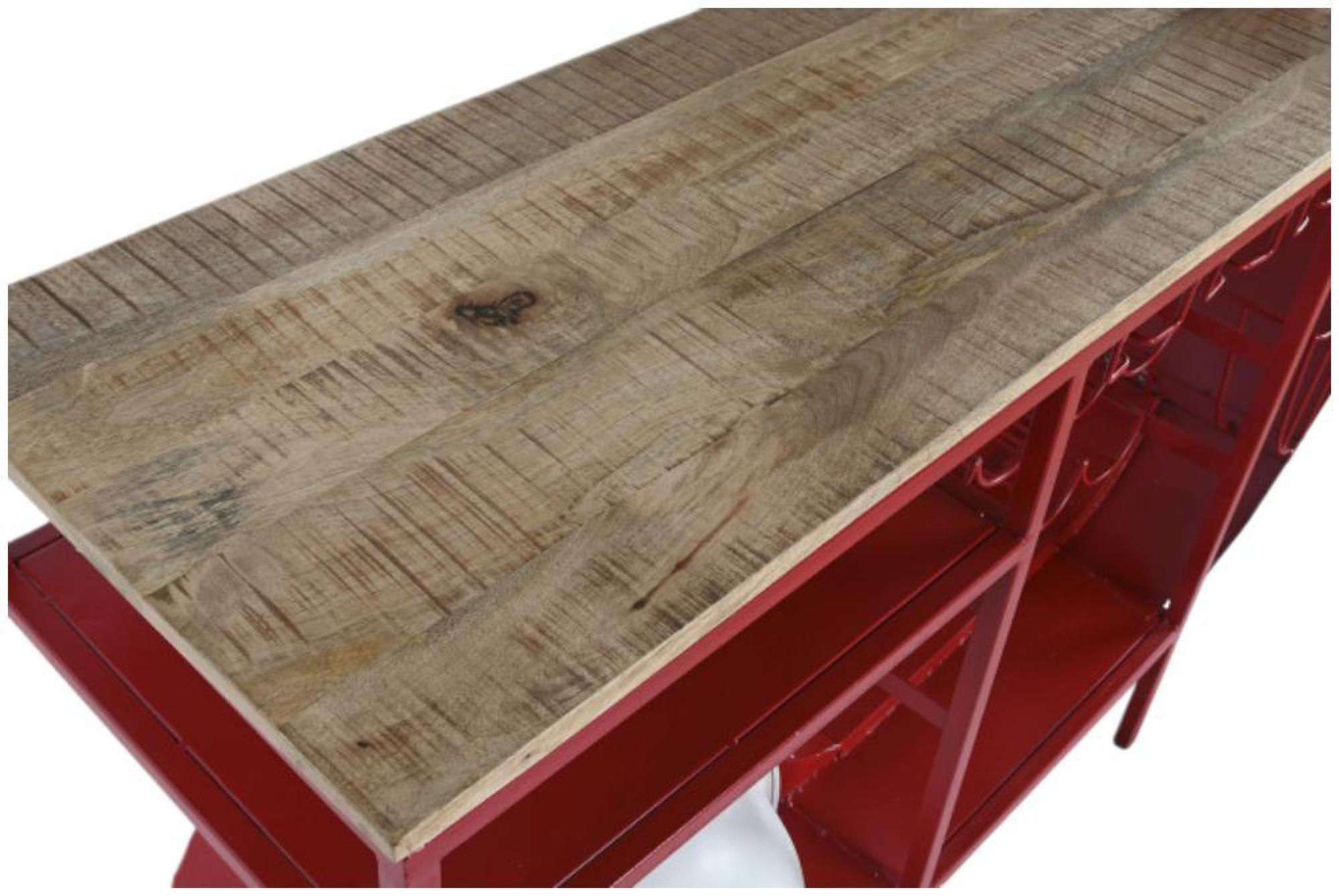 Product photograph of Mint Red Motorcycle Bottle Rack from Choice Furniture Superstore.