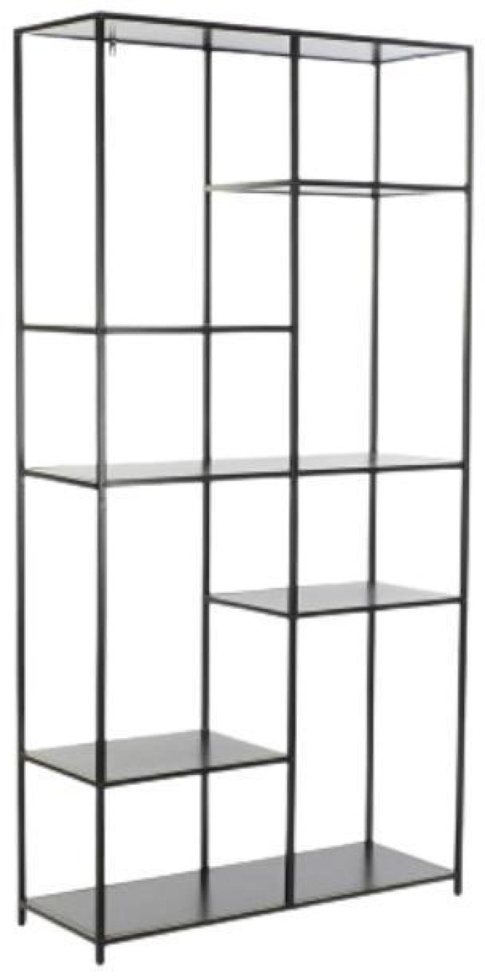 Product photograph of Loft Black Metal Open Bookcase from Choice Furniture Superstore.