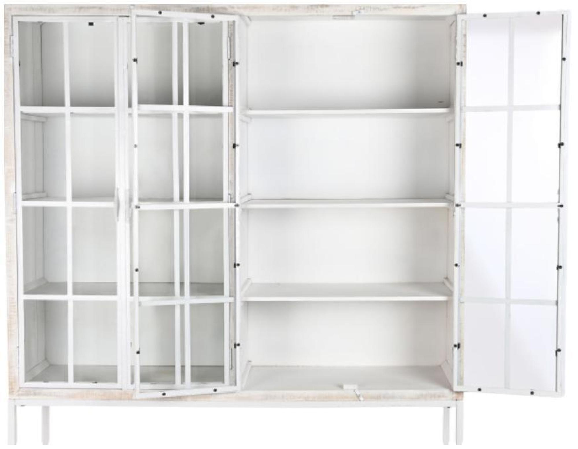 Product photograph of Modern White Wood 2 Door Display Cabinet from Choice Furniture Superstore.