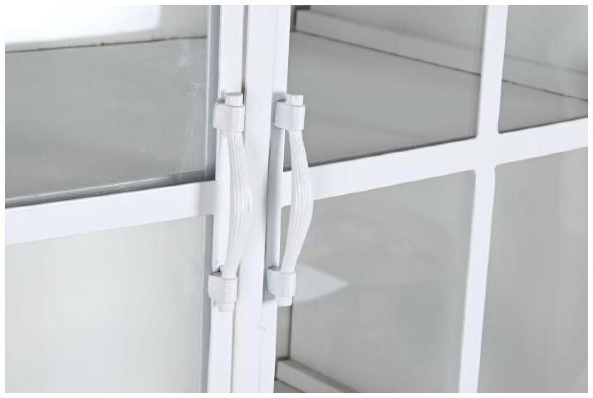 Product photograph of Modern White Wood 2 Door Display Cabinet from Choice Furniture Superstore.