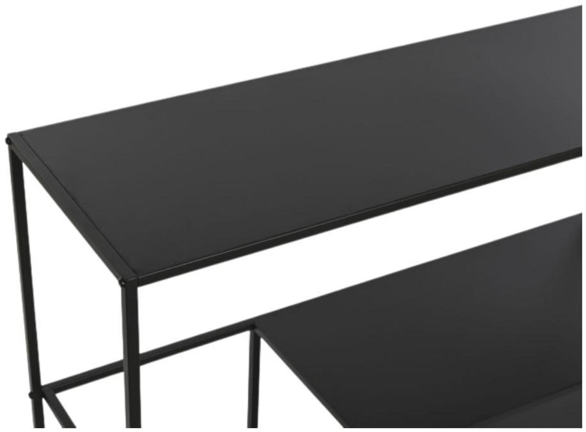 Product photograph of Black Metal Shelving Unit from Choice Furniture Superstore.