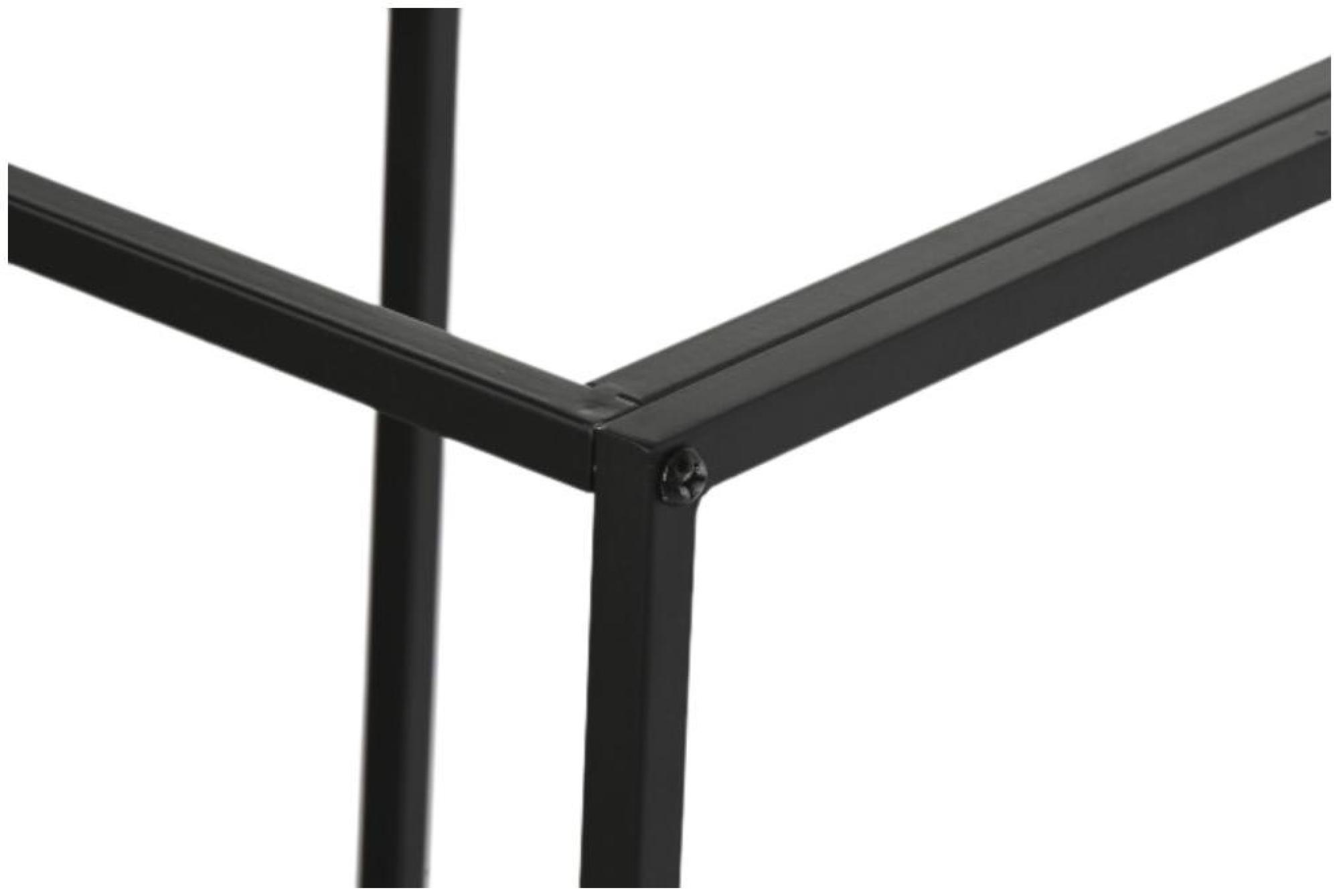 Product photograph of Black Metal Shelving Unit from Choice Furniture Superstore.