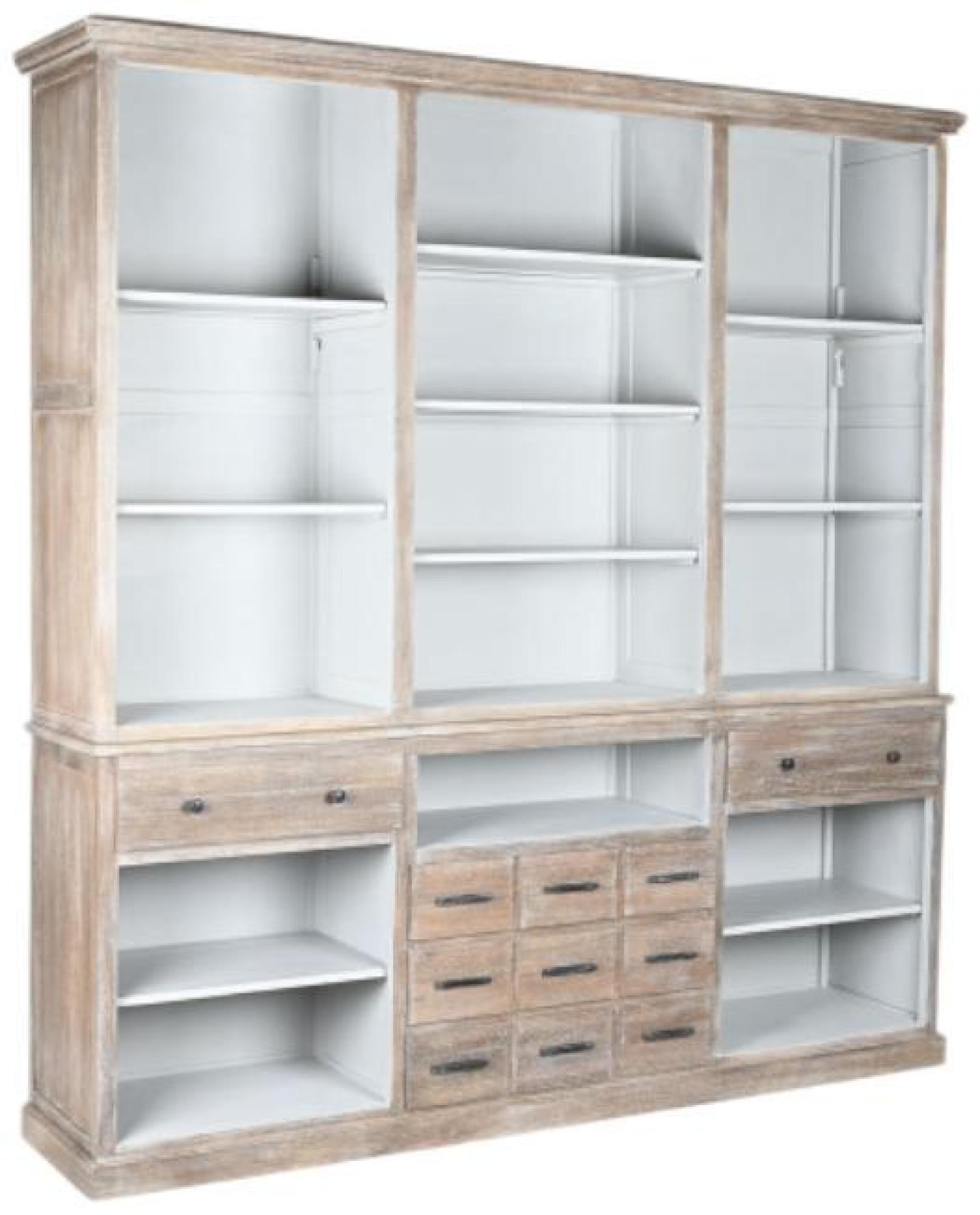 Product photograph of Douglas Grey Mango Wood Large Bookcase from Choice Furniture Superstore.