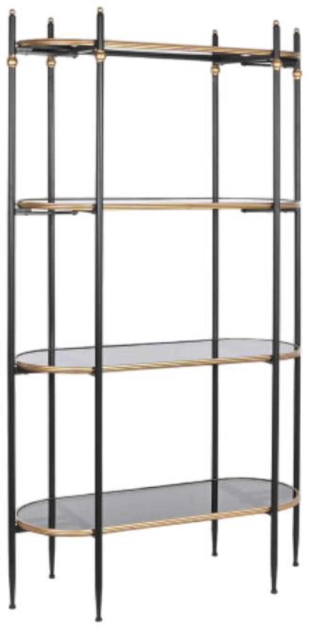 Product photograph of Loft Black Metal Open Shelving Unit from Choice Furniture Superstore.