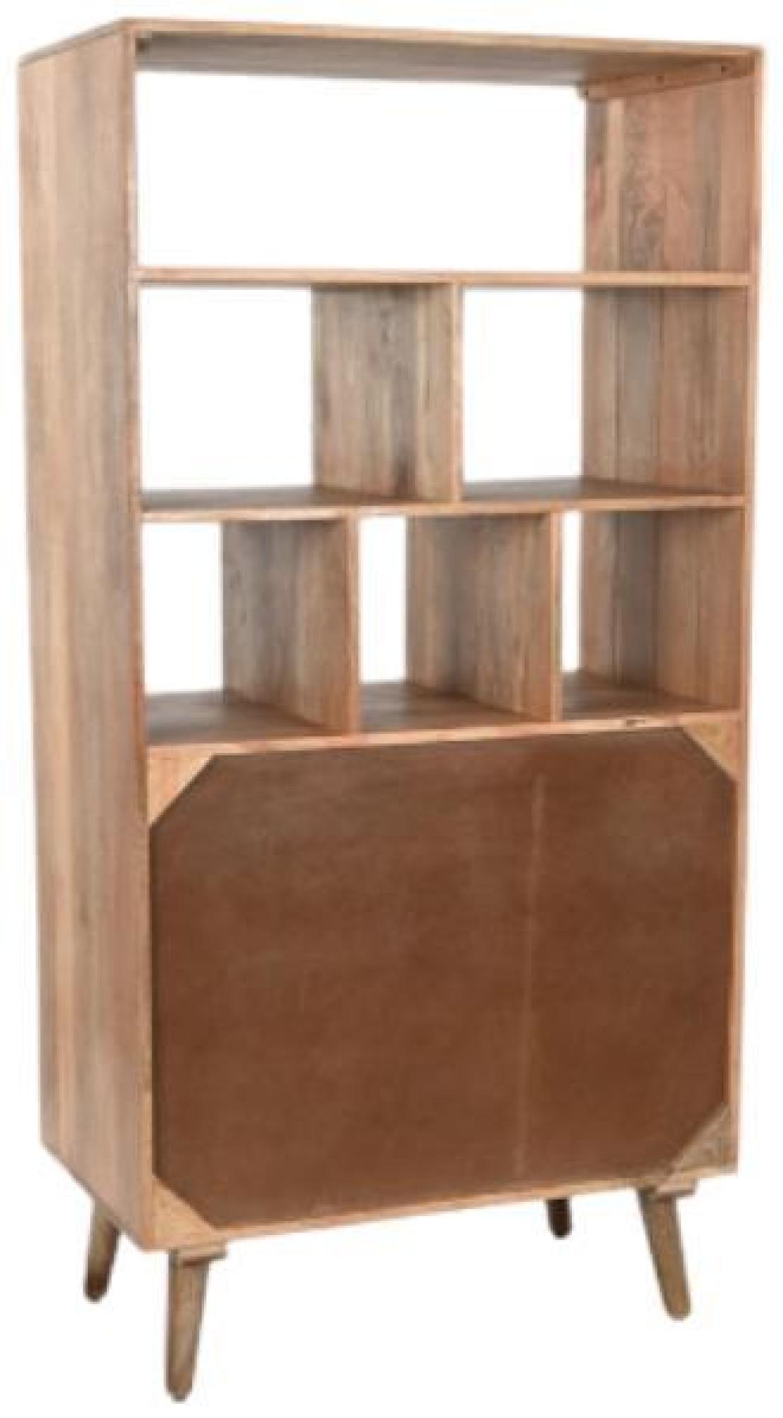 Product photograph of Mango Wood 2 Door Bookcase from Choice Furniture Superstore.