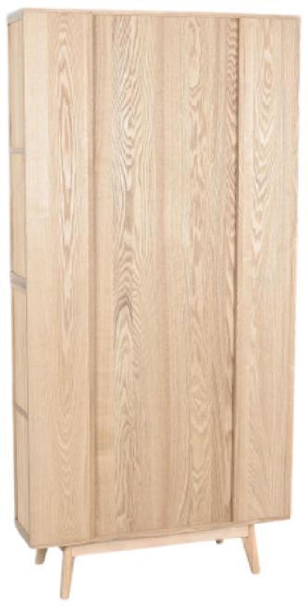 Product photograph of Scandi Natural Rattan Display Cabinet from Choice Furniture Superstore.