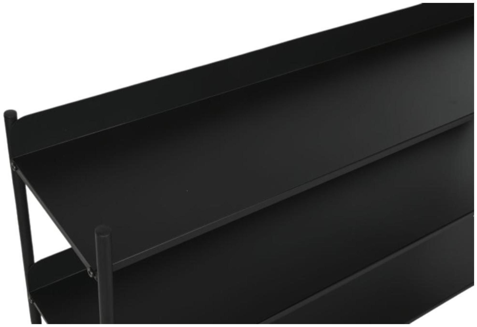 Product photograph of Urban Black Metal Open Shelving Unit from Choice Furniture Superstore.