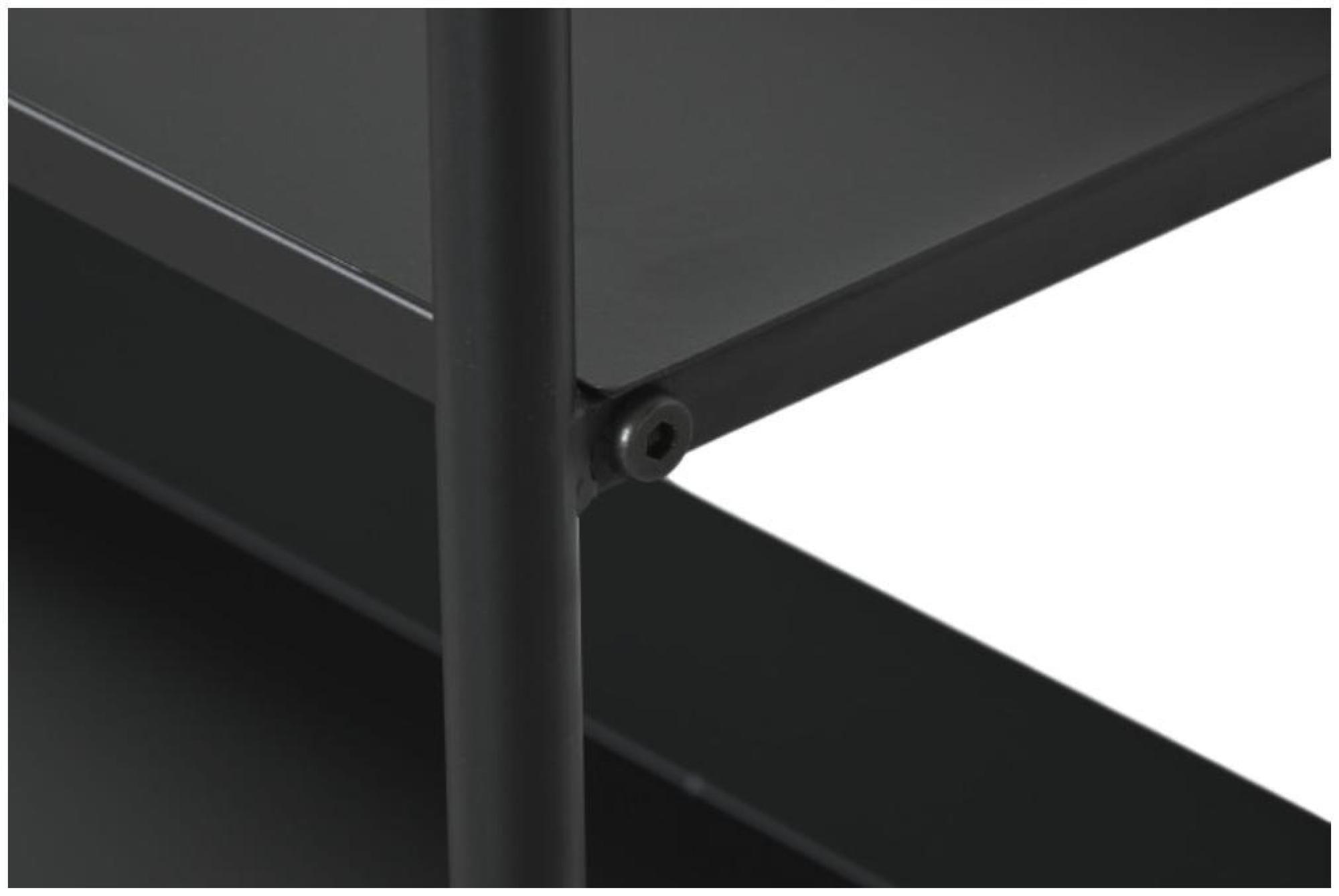 Product photograph of Urban Black Metal Open Shelving Unit from Choice Furniture Superstore.