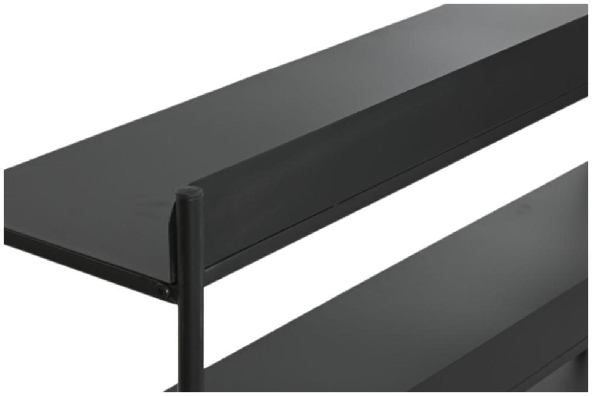 Product photograph of Urban Black Metal Open Shelving Unit from Choice Furniture Superstore.