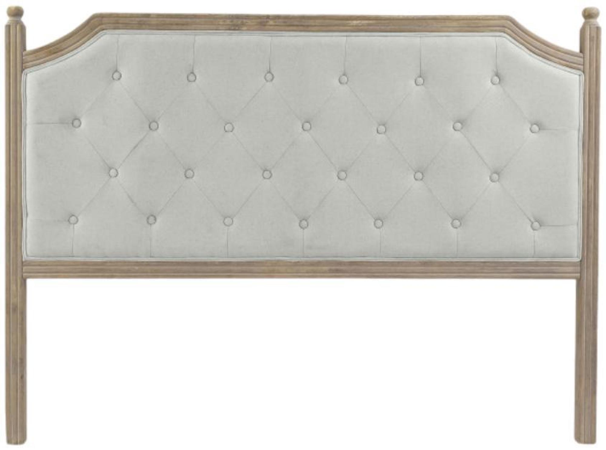 Product photograph of Brooklyn Grey And Natural Linen Headboard from Choice Furniture Superstore.