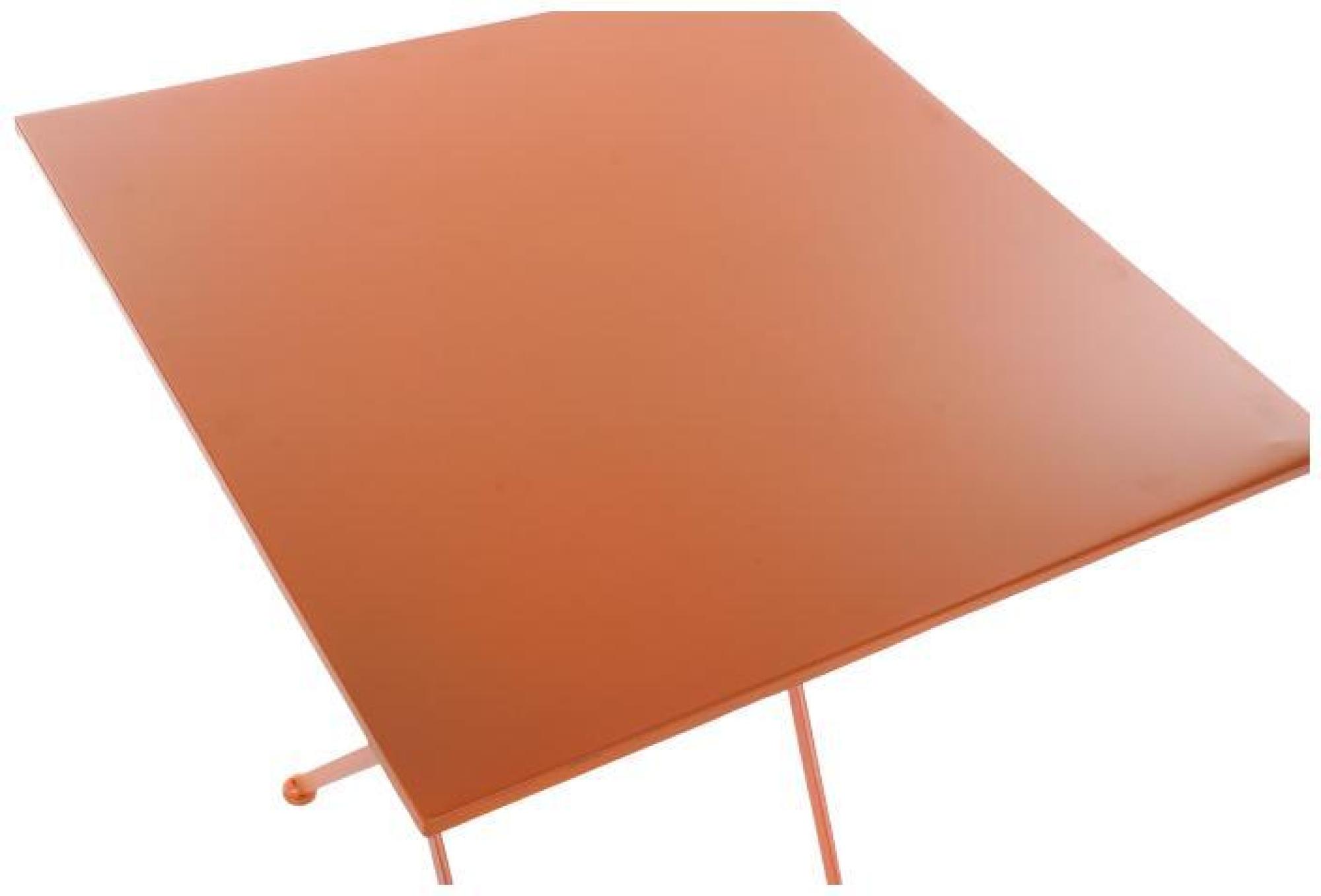 Product photograph of Garden Coral Metal Folding Dining Table Set 2 Chair from Choice Furniture Superstore.