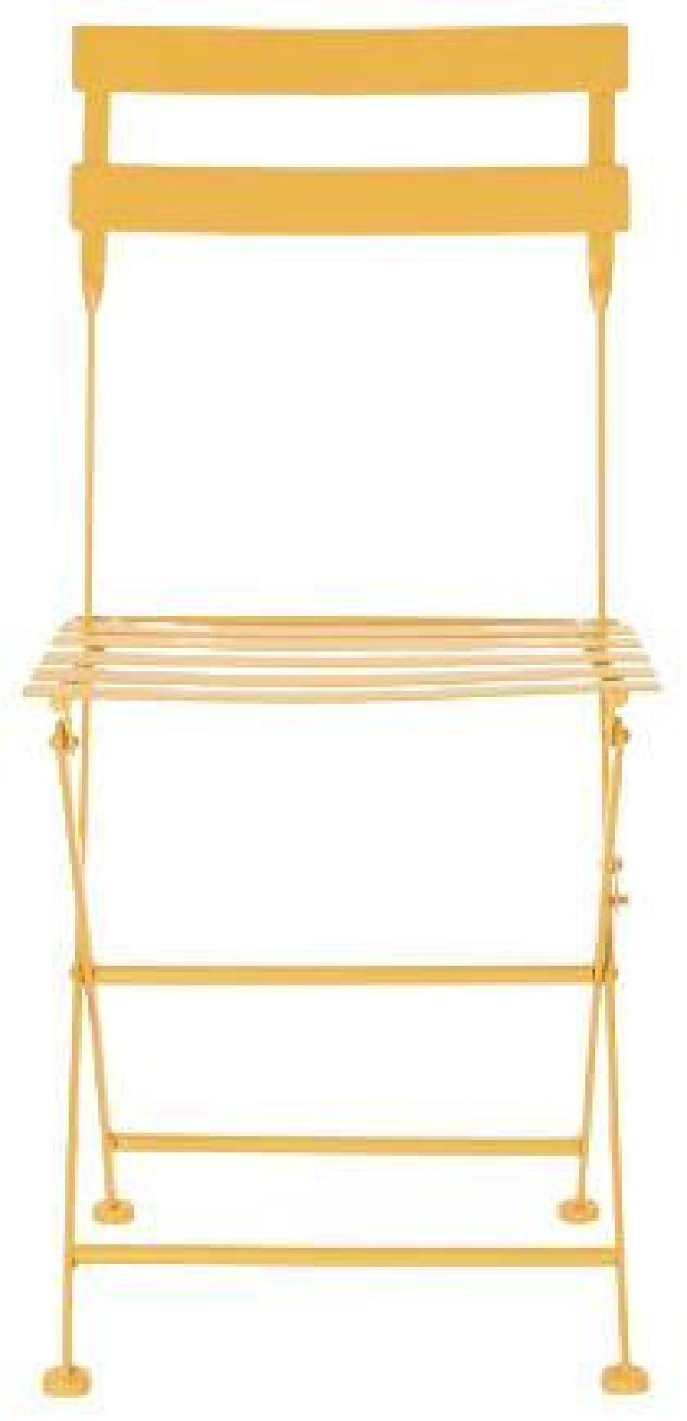 Product photograph of Mustard Metal Folding Square Dining Set With 2 Chairs from Choice Furniture Superstore.