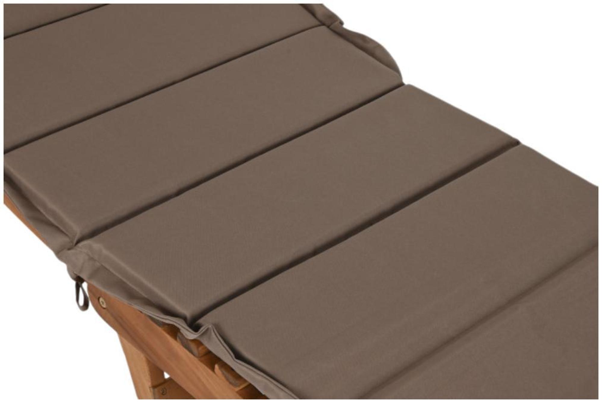 Product photograph of Garden Brown And Beige Deck Chair from Choice Furniture Superstore.