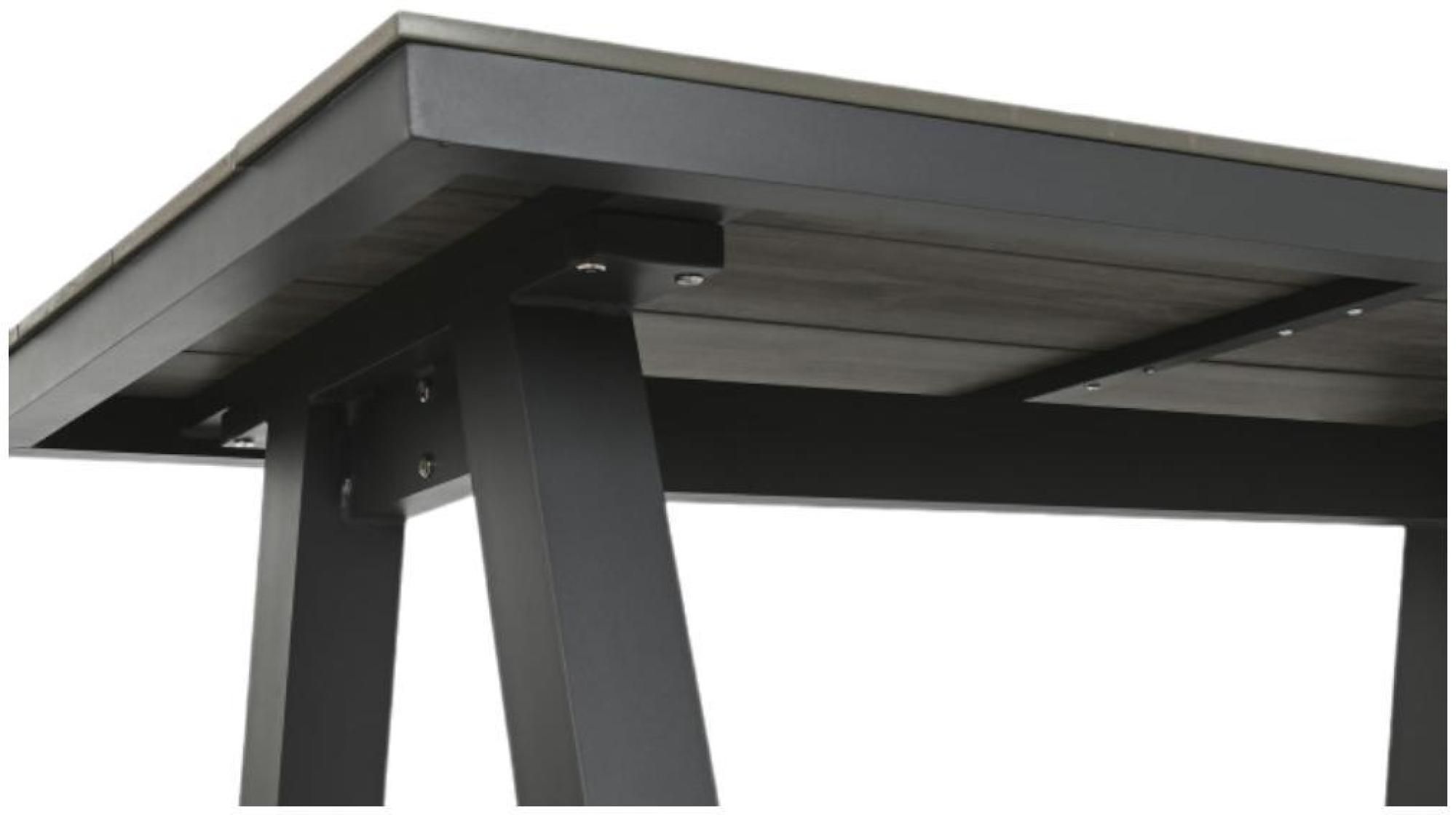 Product photograph of Garden Grey Aluminium Outdoor Table from Choice Furniture Superstore.