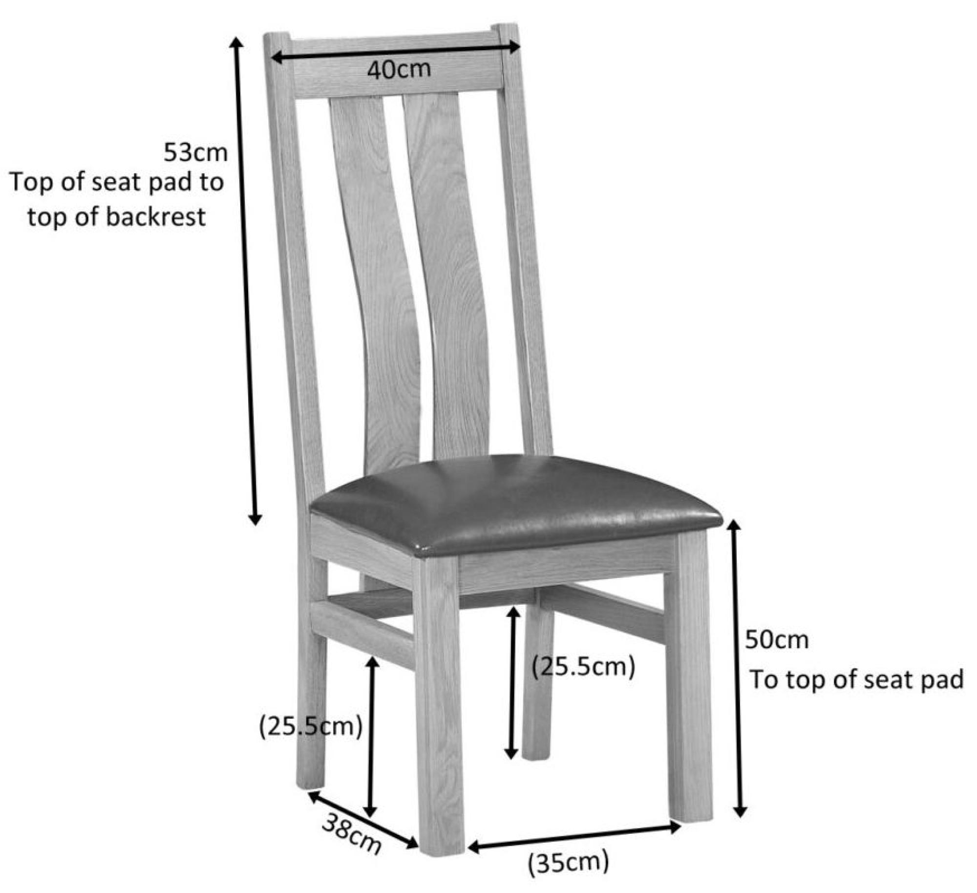 Product photograph of Set Of 2 Original Rustic Oak Arizona Slatted Back Dining Chair from Choice Furniture Superstore.