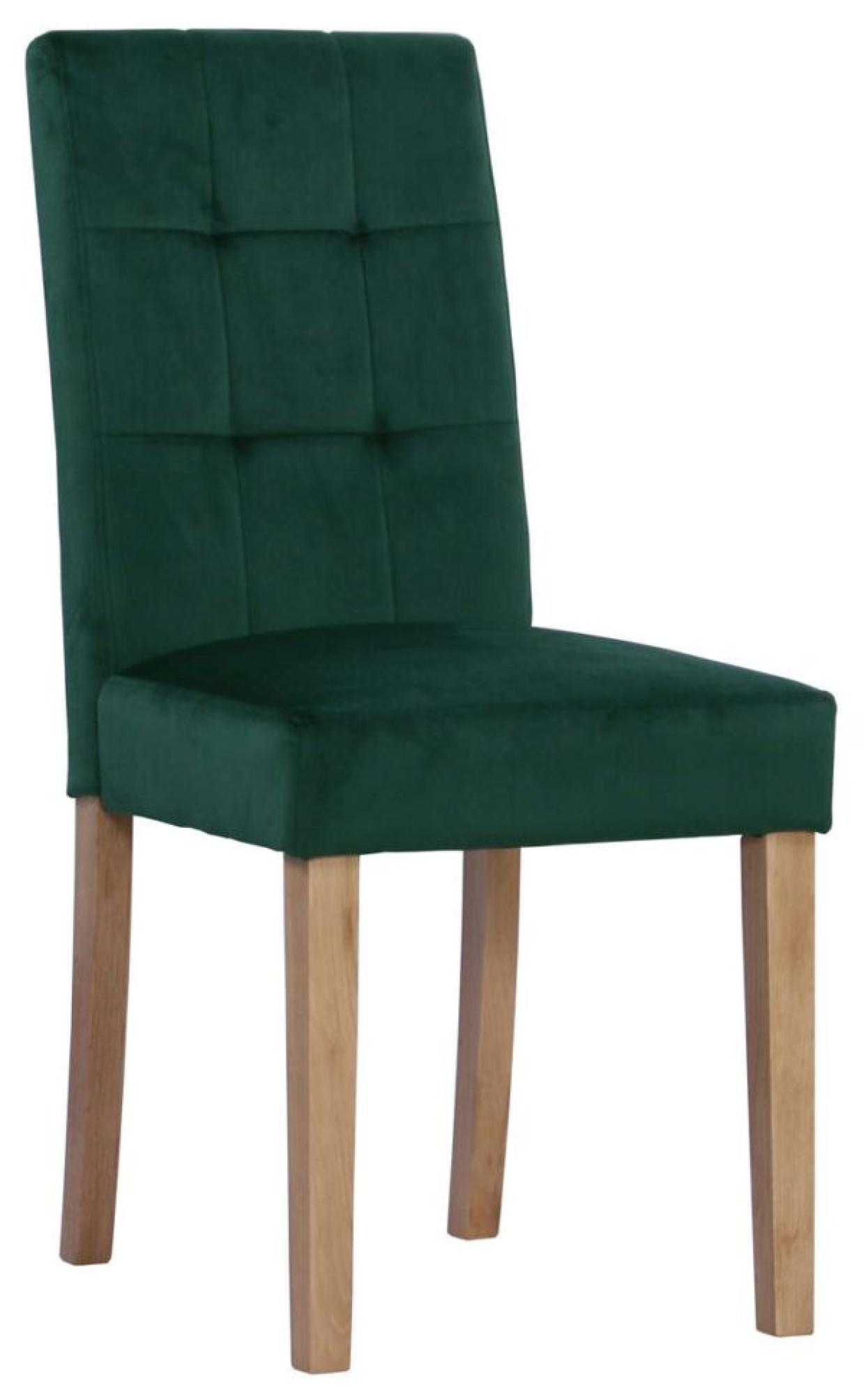 Product photograph of Lundy 2-4 Seater Ivory Painted Round Drop Leaf Dining Set - 4 Forest Green Fabric Dining Chair from Choice Furniture Superstore.