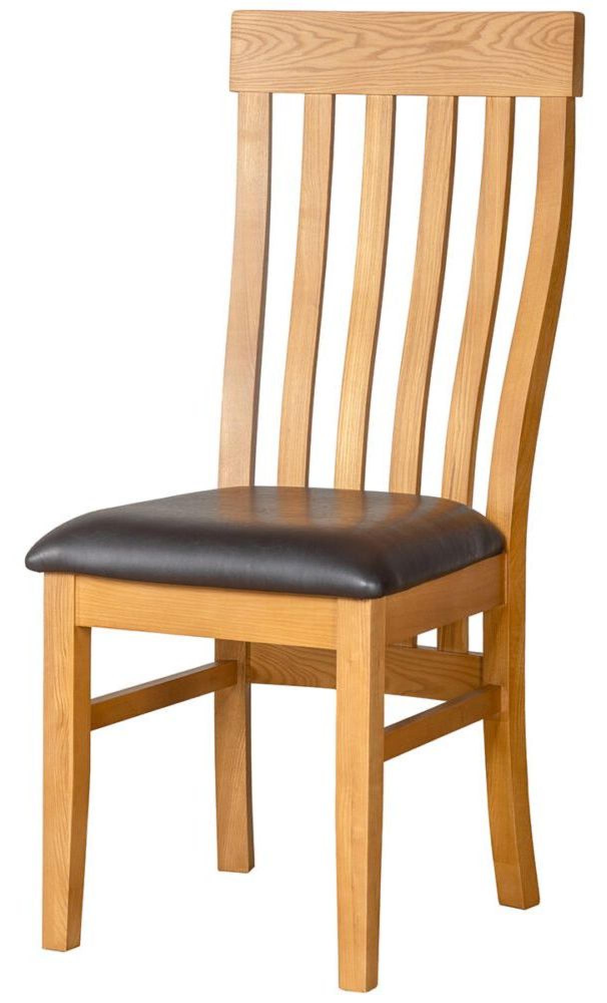 Product photograph of Set Of 2 Somer Oak Toulouse Slatted Back Dining Chair from Choice Furniture Superstore.