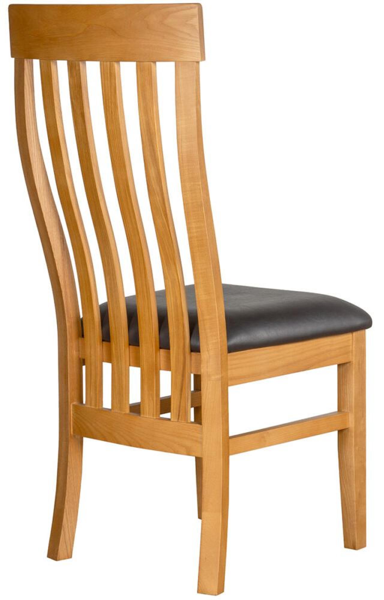 Product photograph of Set Of 2 Somer Oak Toulouse Slatted Back Dining Chair from Choice Furniture Superstore.