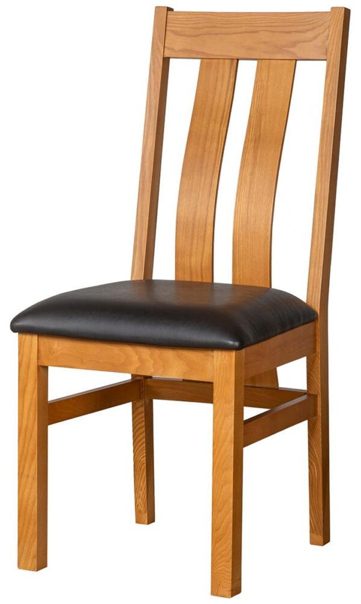 Product photograph of Set Of 2 Somer Oak Arizona Slatted Back Dining Chair from Choice Furniture Superstore.