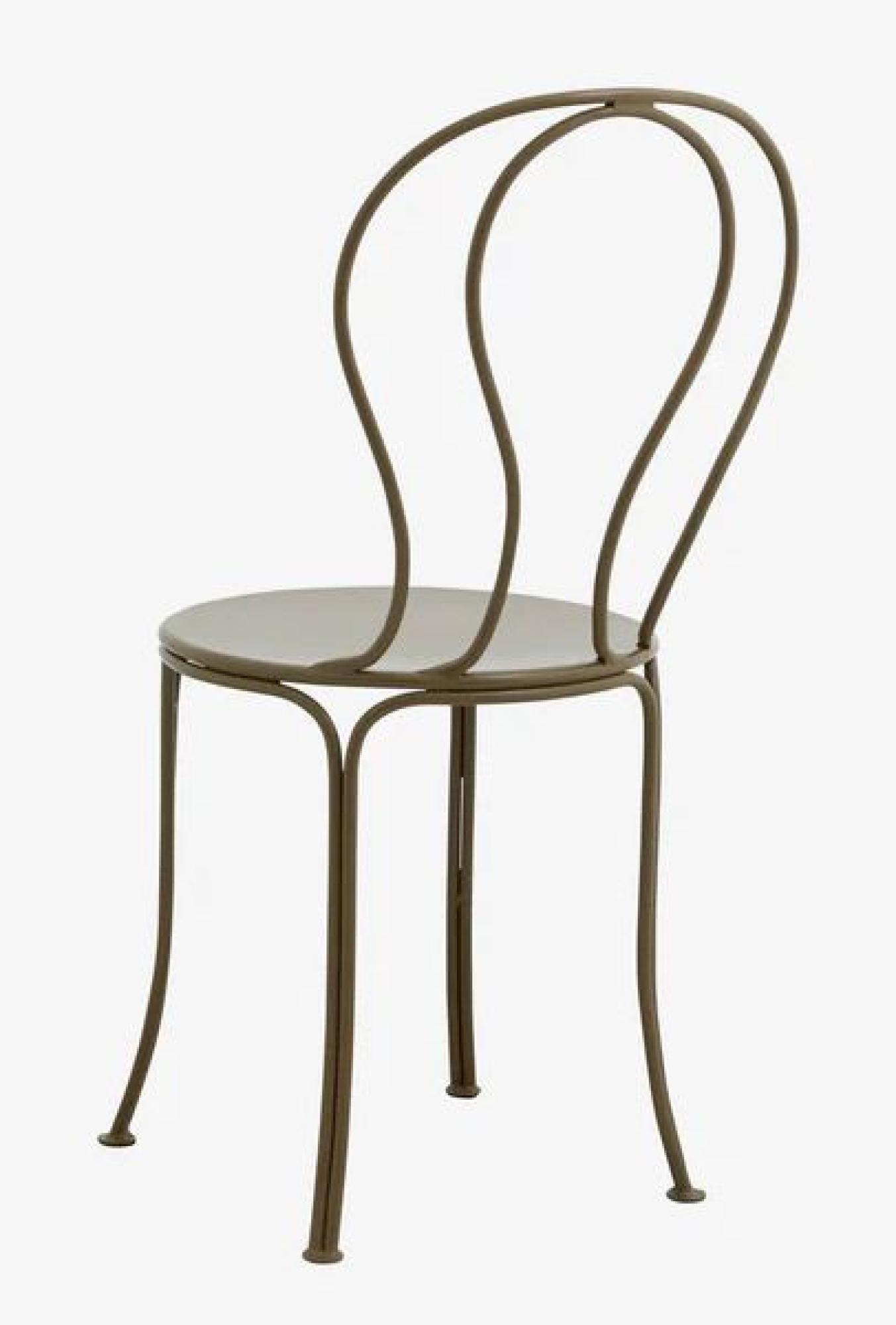 Product photograph of Set Of 2 Nordal Olivo Green Metal Garden Dining Chair from Choice Furniture Superstore.