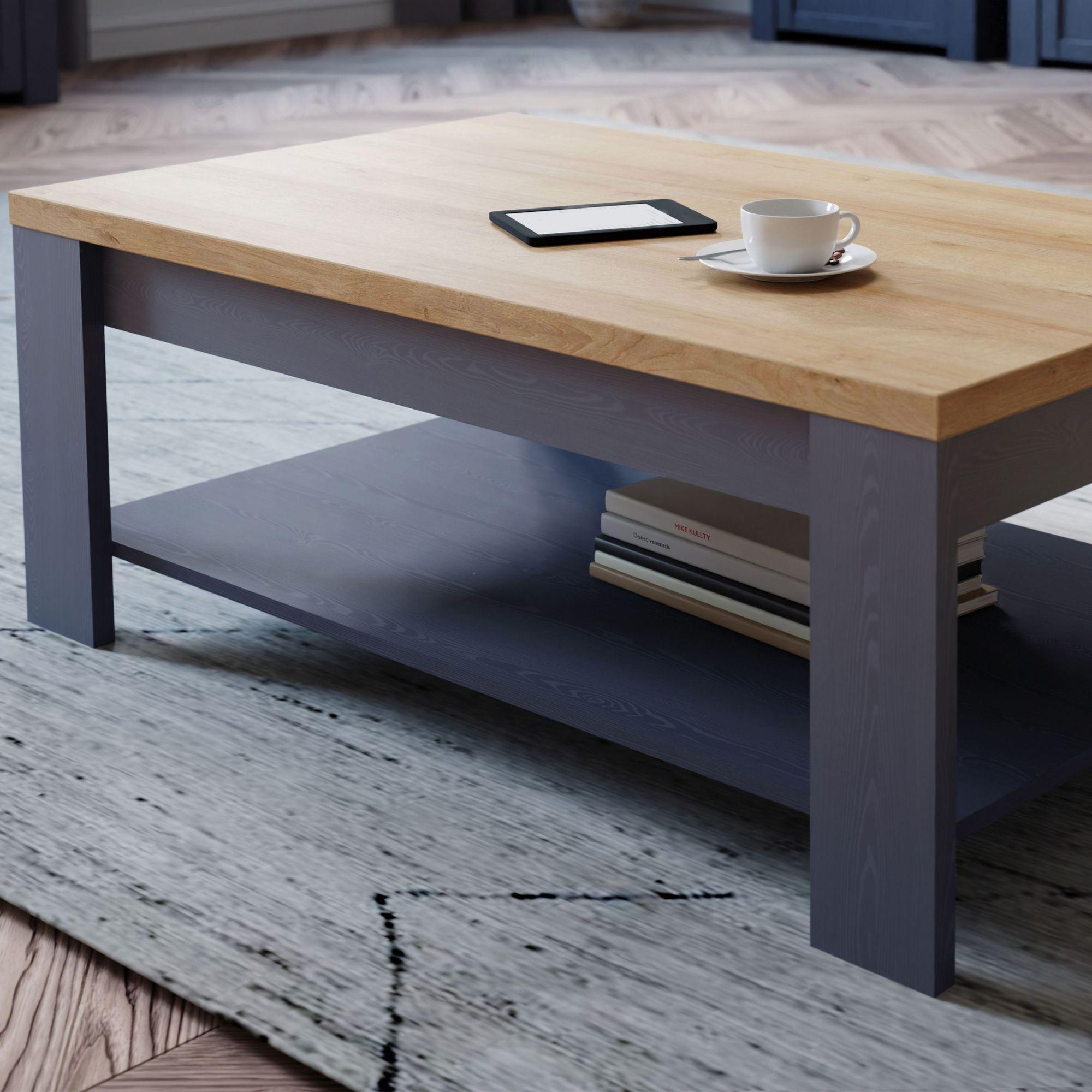 Product photograph of Bohol Blue Coffee Table from Choice Furniture Superstore.