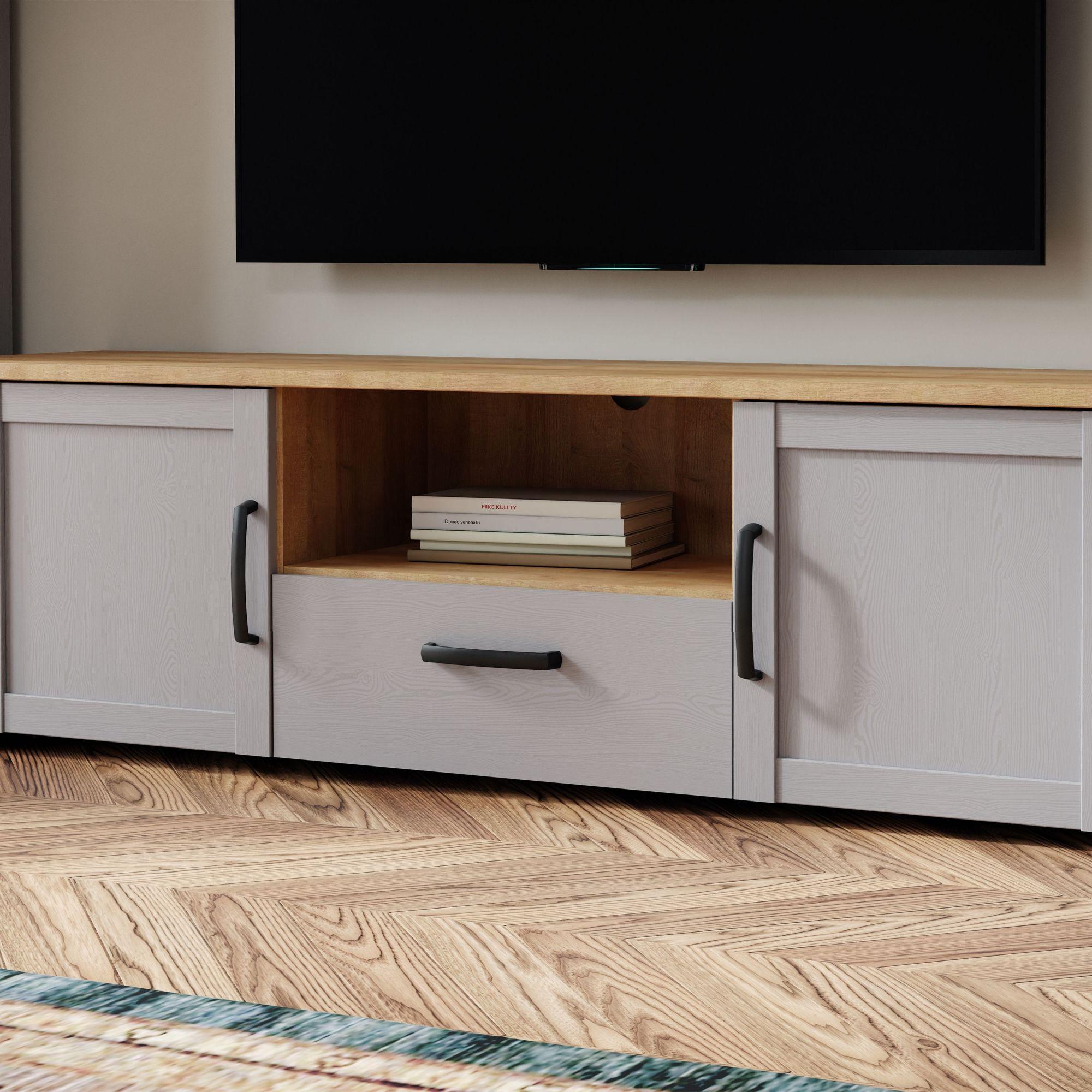 Product photograph of Bohol Grey 166cm Tv Unit from Choice Furniture Superstore.