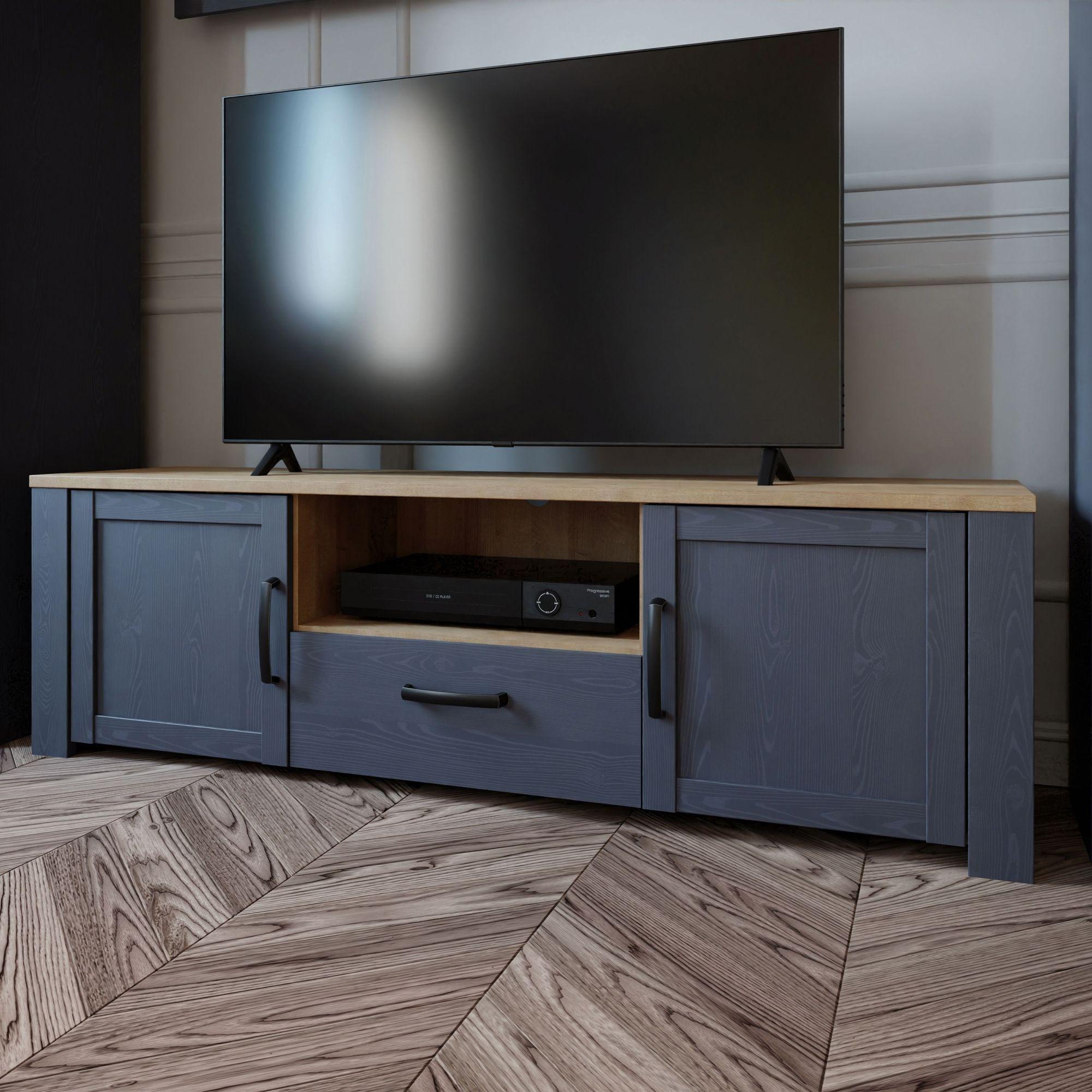 Product photograph of Bohol Blue 166cm Tv Unit from Choice Furniture Superstore.