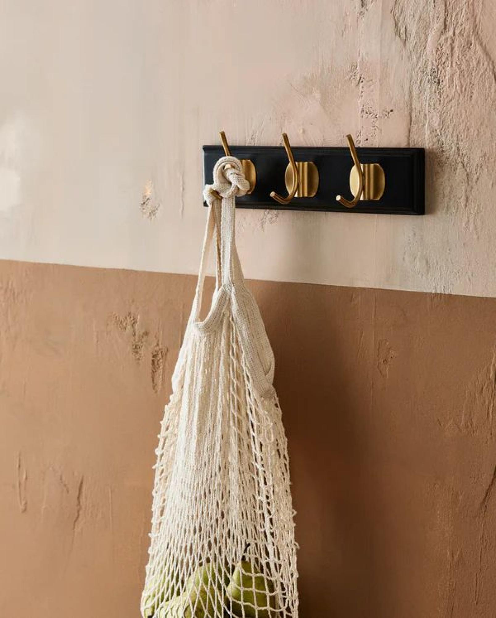 Product photograph of Nordal Edgy Black 3 Hooks Coat Rack Set Of 4 from Choice Furniture Superstore.