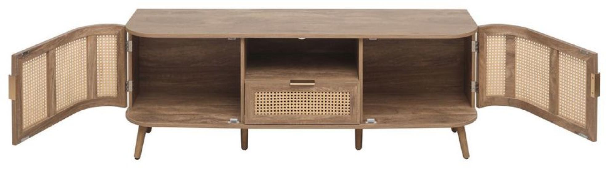 Product photograph of Noah Rattan Wood 150cm Tv Unit from Choice Furniture Superstore.