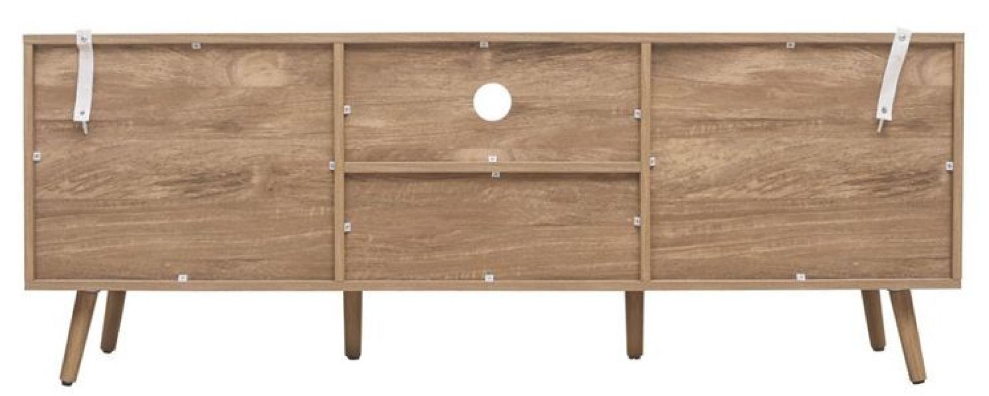 Product photograph of Noah Rattan Wood 150cm Tv Unit from Choice Furniture Superstore.