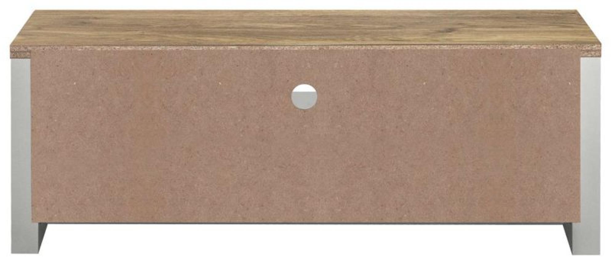 Product photograph of Highgate Grey And Oak 130cm Large Tv Unit from Choice Furniture Superstore.