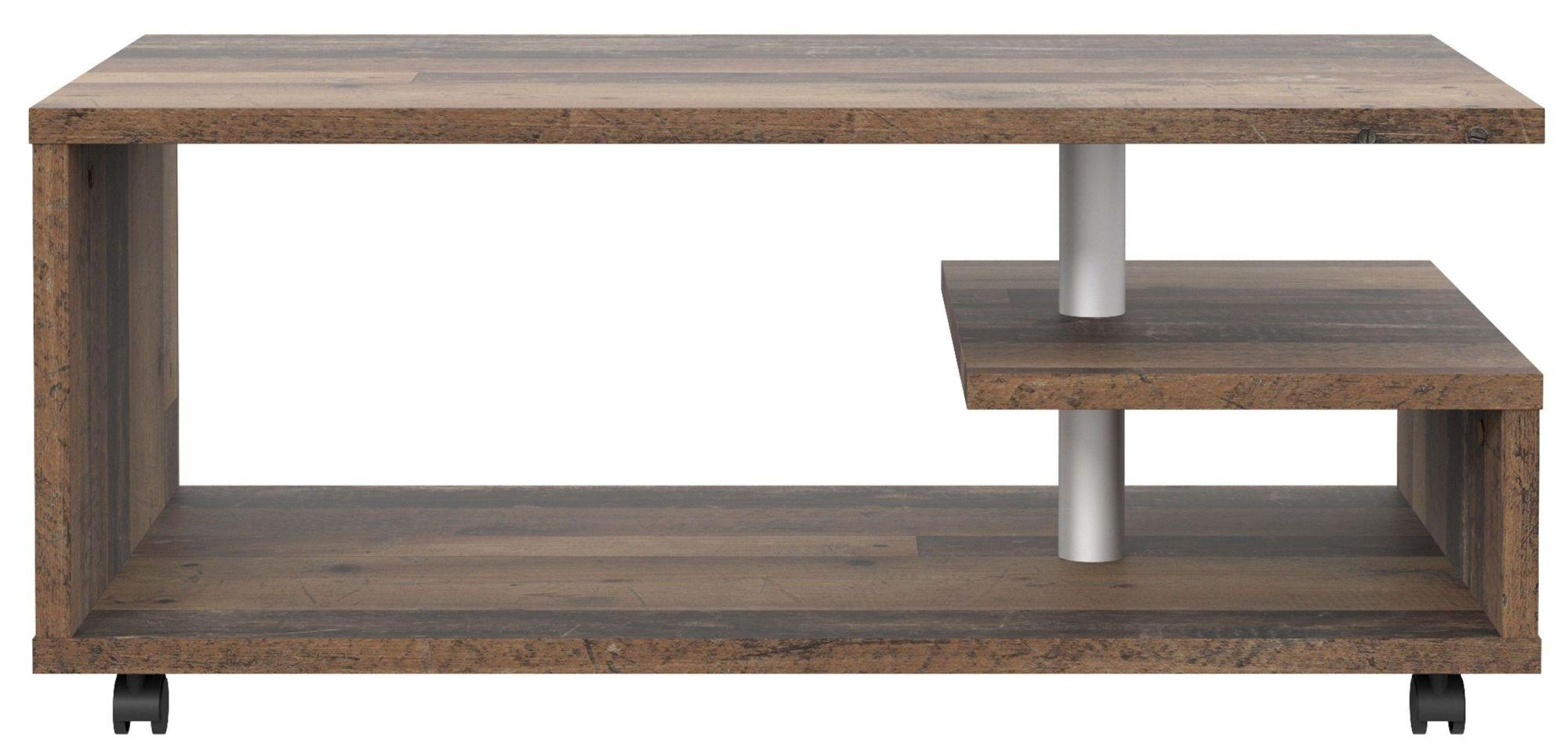 Product photograph of Bailey Wooden G-shape Coffee Table from Choice Furniture Superstore.