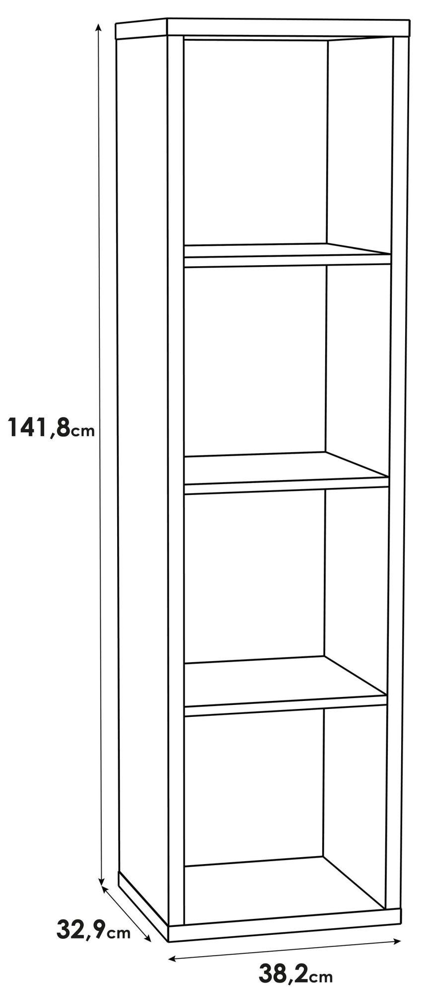 Product photograph of Mauro Artisan Oak Effect 4 Open Shelving Unit from Choice Furniture Superstore.