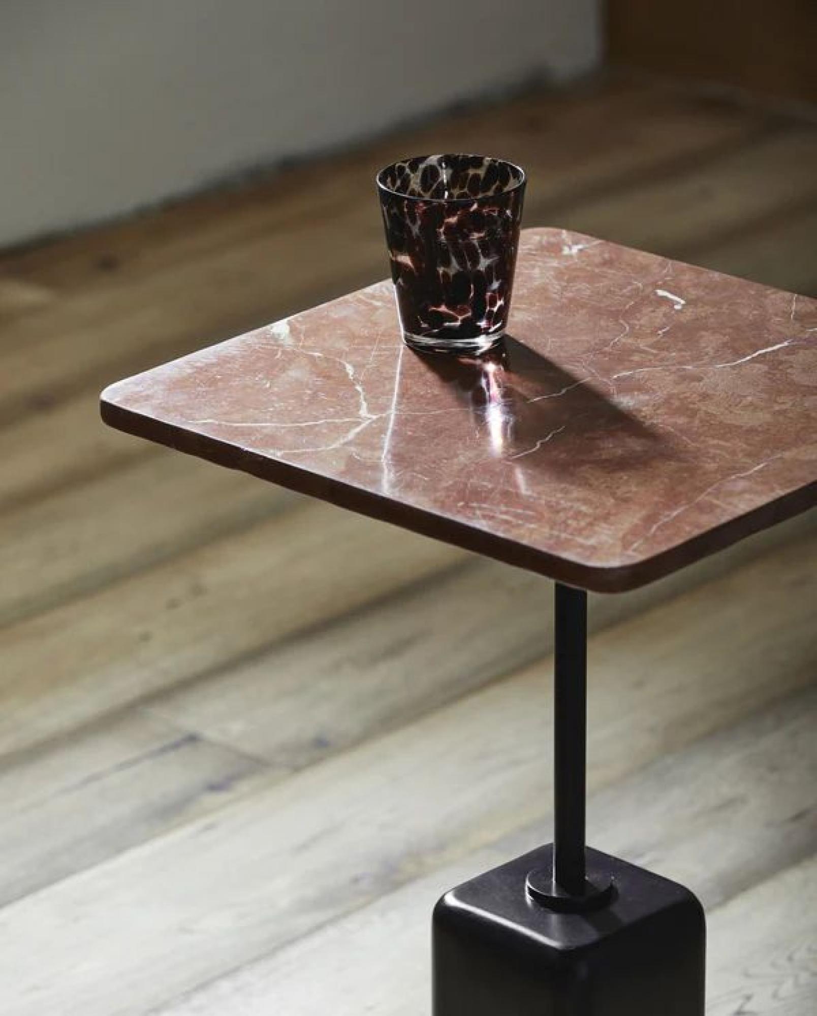 Product photograph of Nordal Chao Marble Square Side Table from Choice Furniture Superstore.