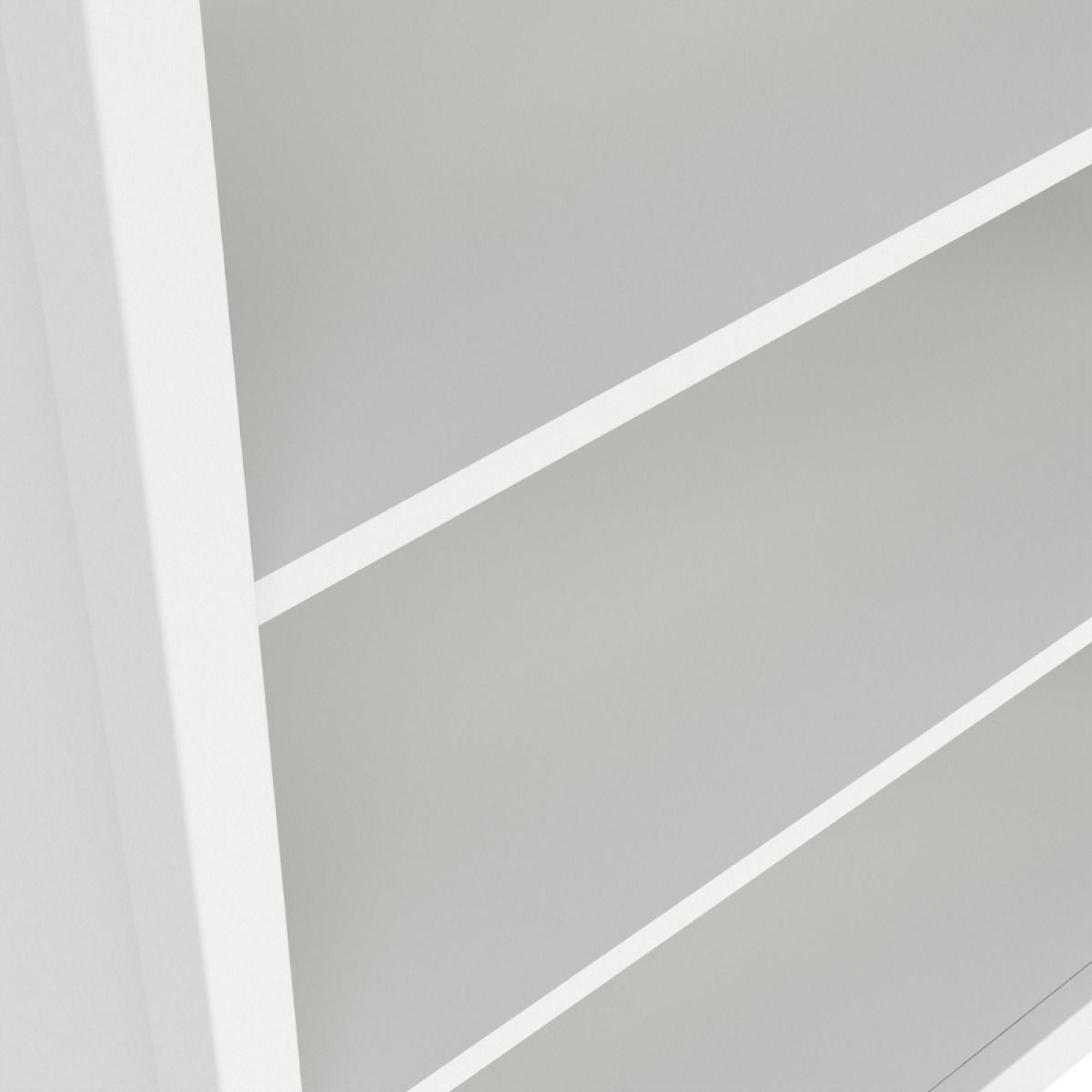 Product photograph of Barcelona White Bookcase from Choice Furniture Superstore.