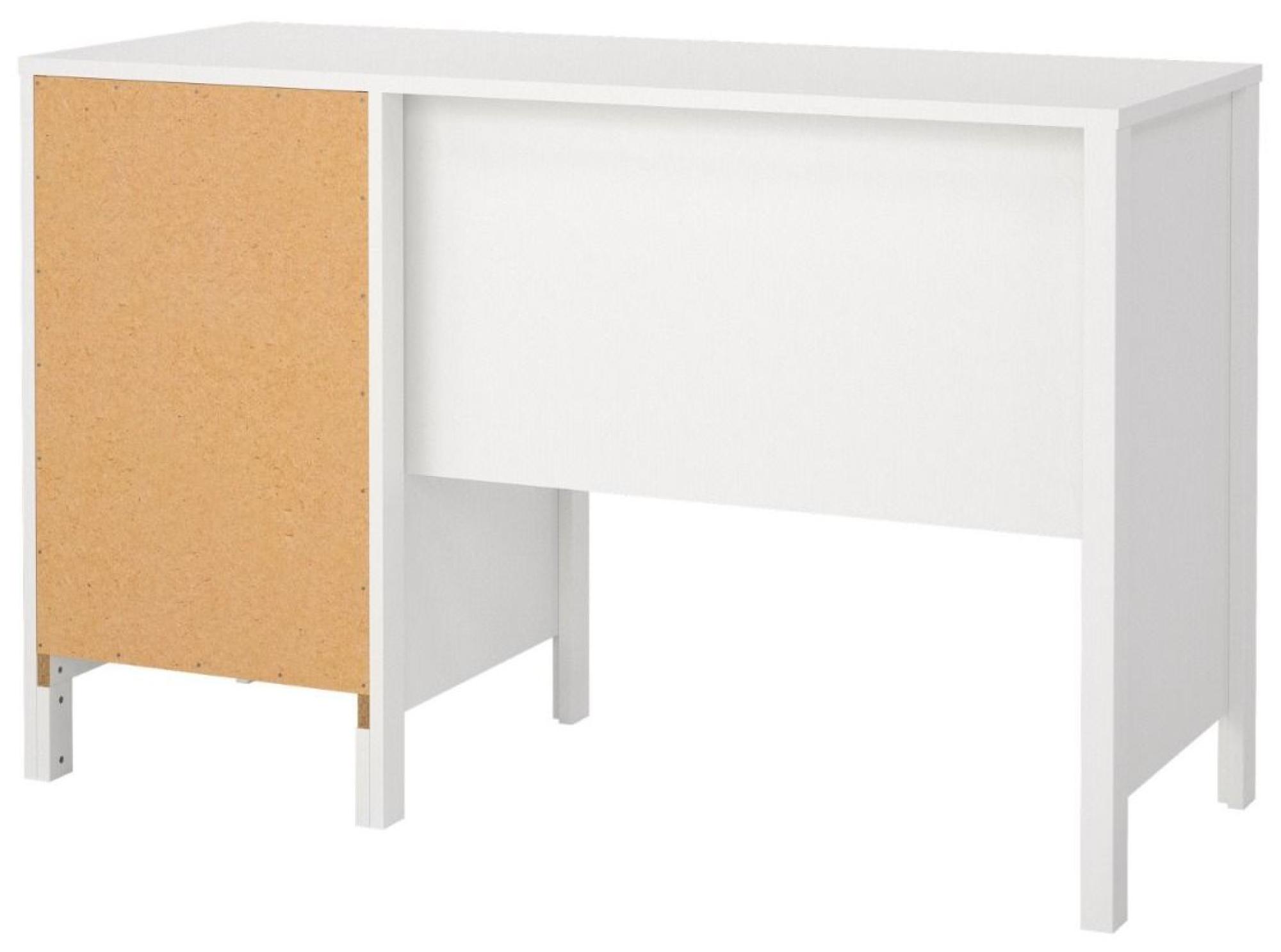 Product photograph of Barcelona White 3 Drawer Desk from Choice Furniture Superstore.