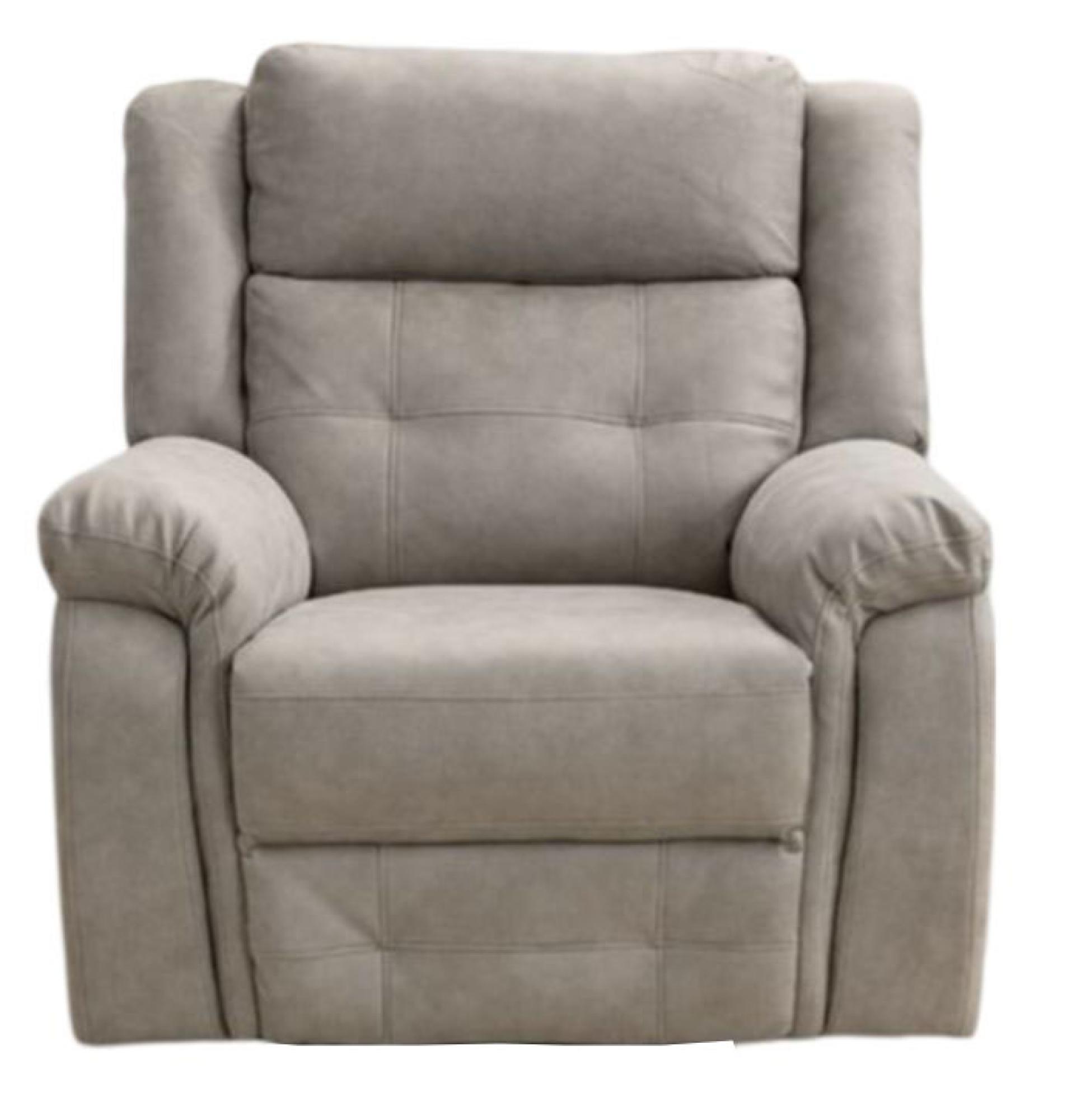 Product photograph of Berkeley Light Grey Leather Look Fabric 3 1 1 Seater Recliner Sofa Suite from Choice Furniture Superstore.