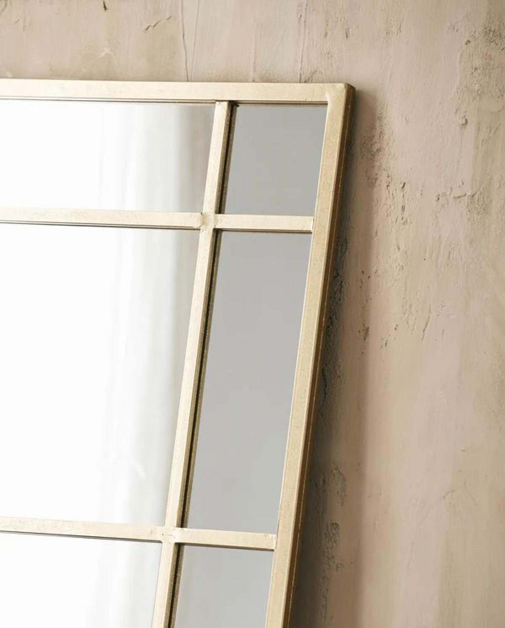 Product photograph of Nordal Spirit Gold Metal Standing Mirror from Choice Furniture Superstore.