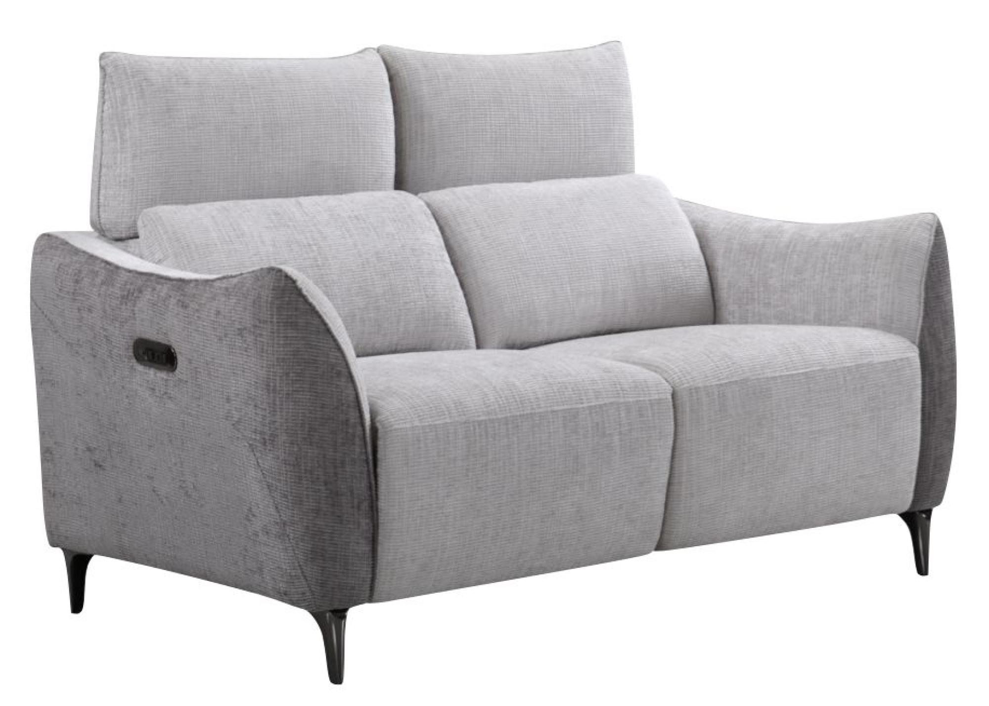 Product photograph of Hampshire Grey Fusion Fabric Electric Recliner 3 2 Seater Sofa Suite from Choice Furniture Superstore.