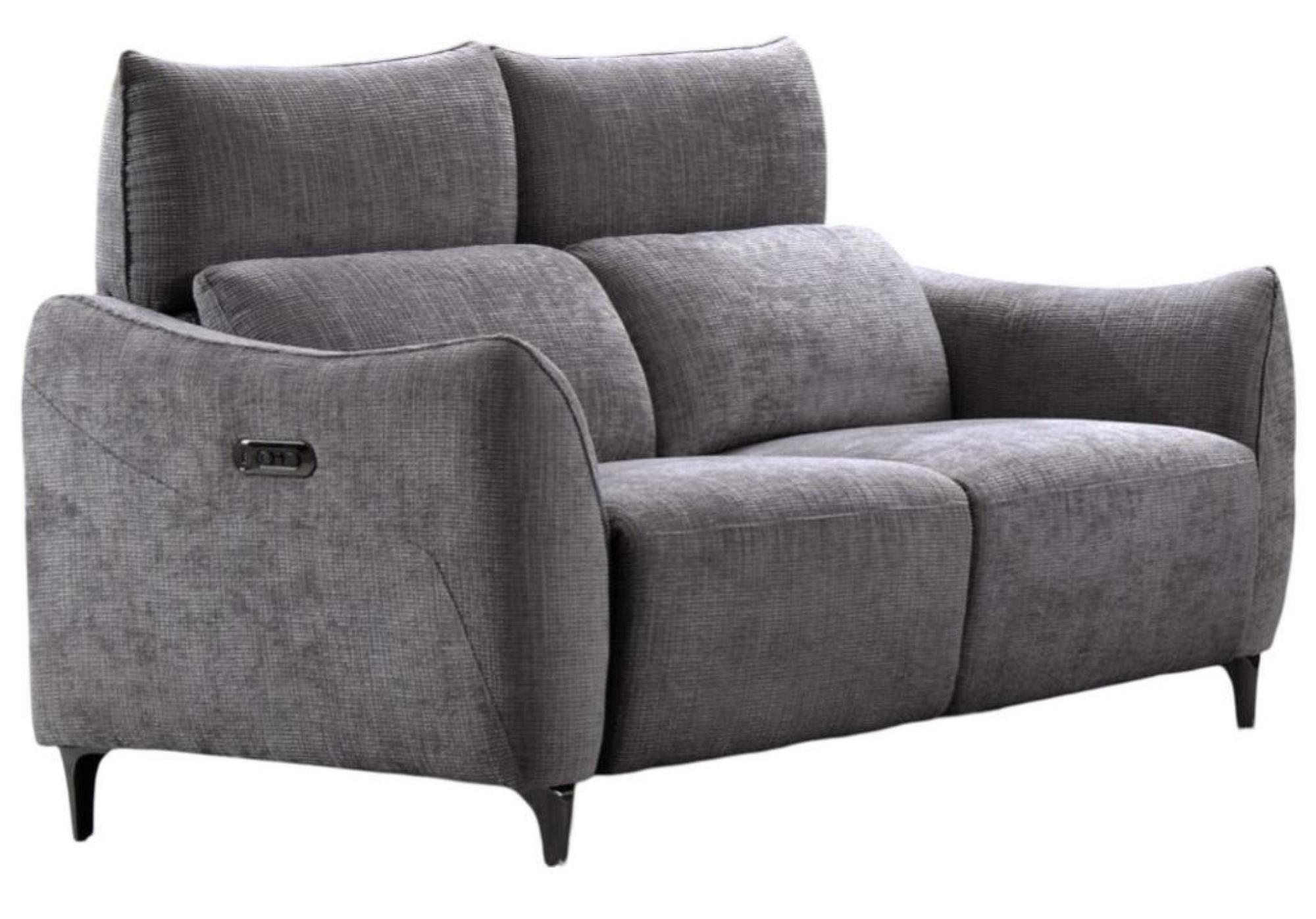 Product photograph of Hampshire Dark Grey Fabric Electric Recliner 3 2 Seater Sofa Suite from Choice Furniture Superstore.